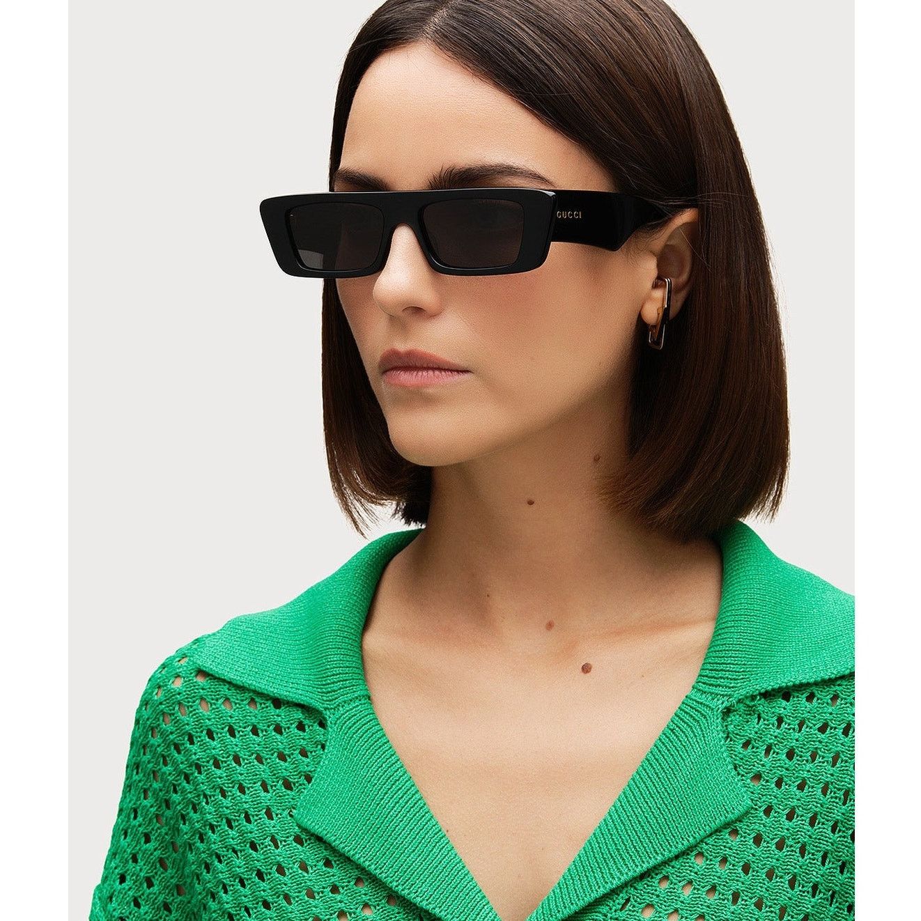 Gucci NEW Gucci Sunglasses GG1331S 001 Black Grey Unisex Authentic Size ONE SIZE - 1 Thumbnail