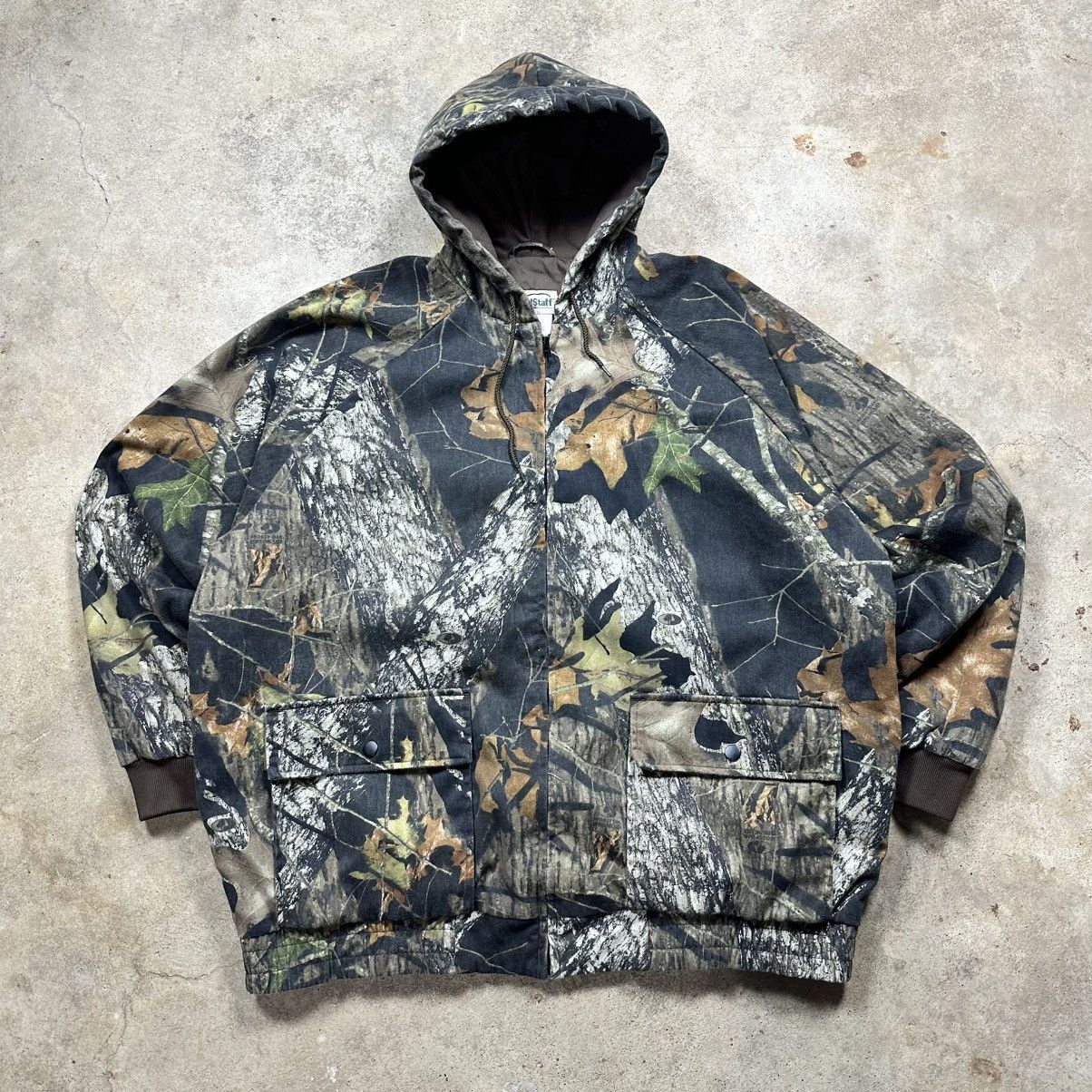 Mossy Oaks Vintage Y2K Mossy Oak Camo Zip Up Hooded Outdoors Jacket Size US XXL / EU 58 / 5 - 1 Thumbnail