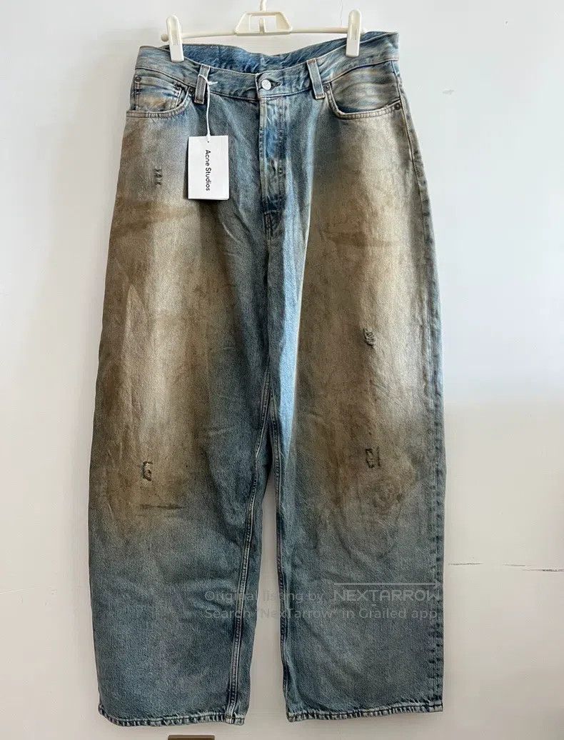 Acne Studios Acne Studios Blue mud-dyed jeans Size US 30 / EU 46 - 1 Thumbnail