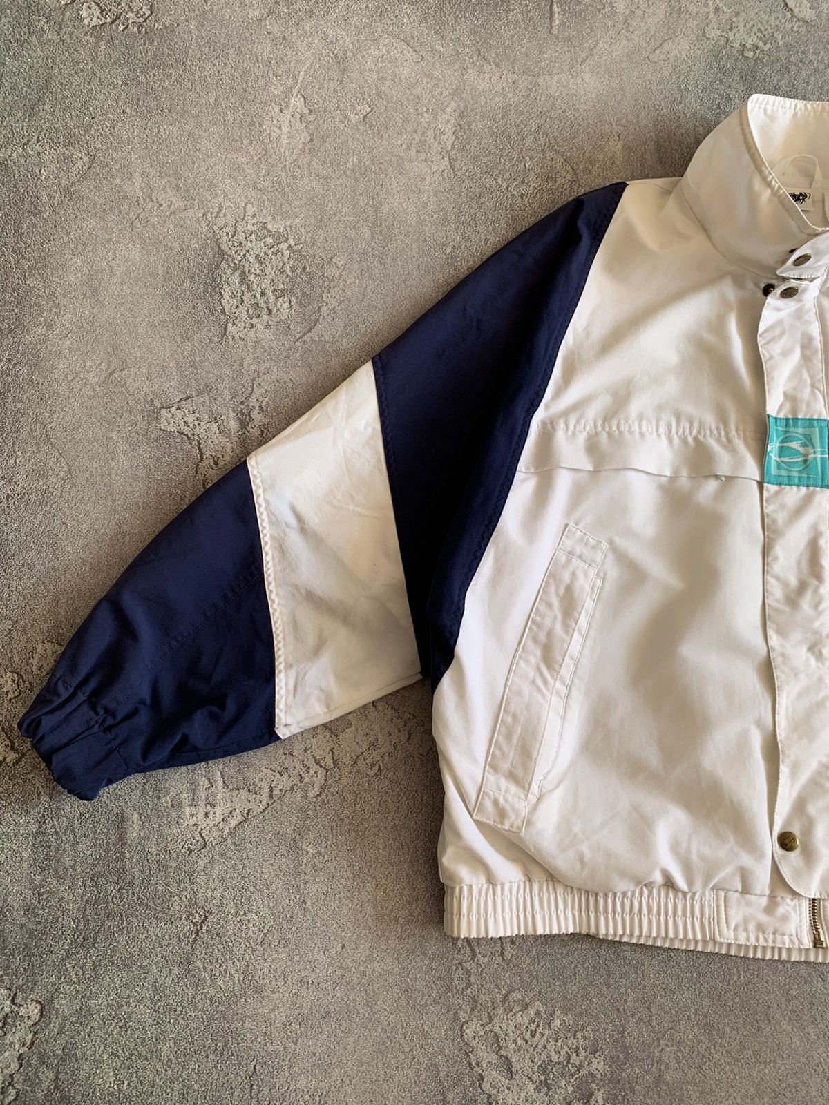 Vintage Nike Challenge Court Zip Jacket Men L White Navy Windbreaker Size US L / EU 52-54 / 3 - 4 Thumbnail