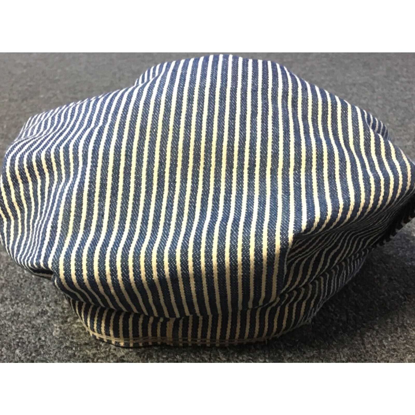 Vintage VINTAGE Santa Fe Railroad L&N Train Conductor Hat USA Engineer 50s 60s Grunge Punk Hat Mens One Size Blue Striped USA 90s 80s Railroad Cap Size ONE SIZE - 6 Thumbnail
