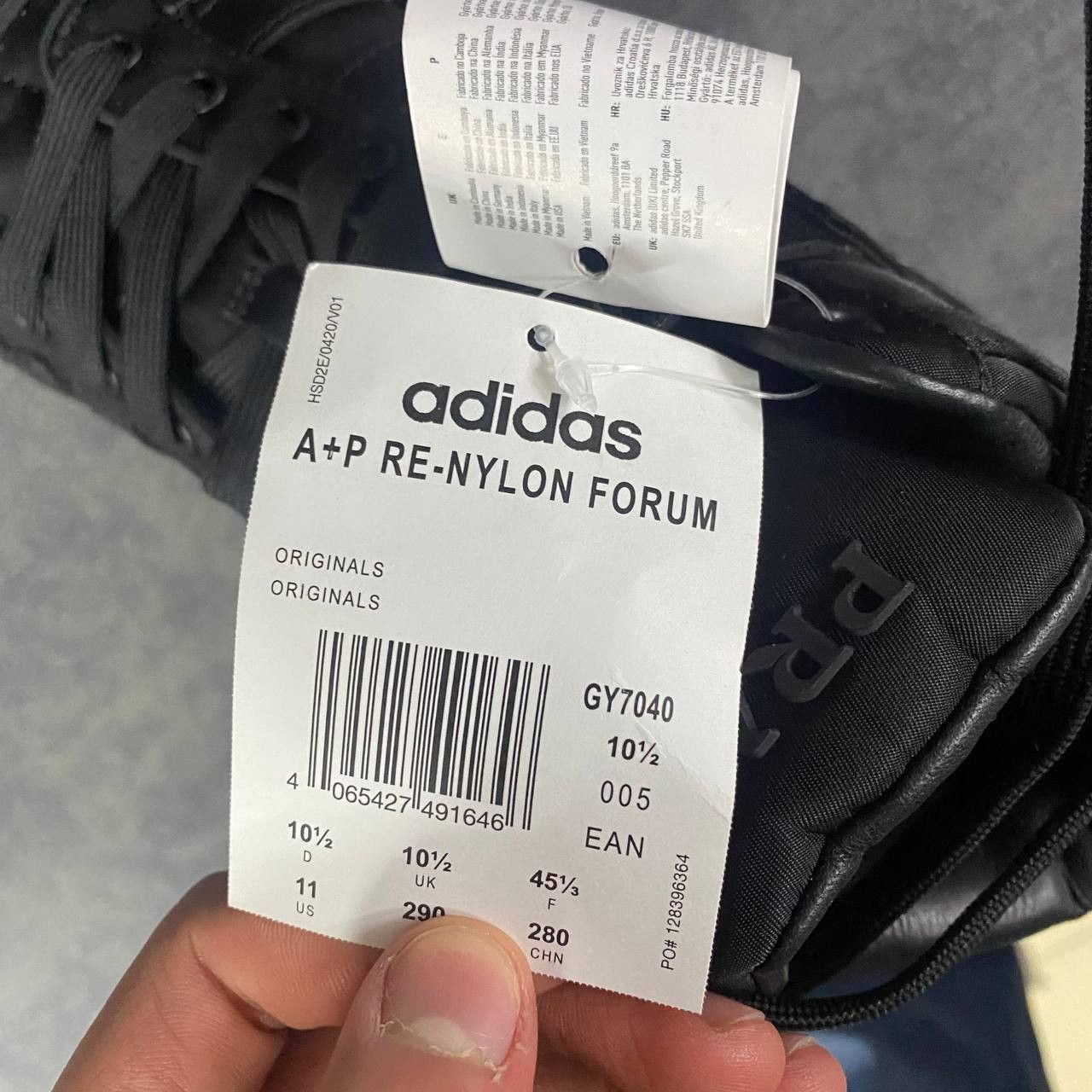 Adidas × Prada Prada x Adidas Re-Nylon Forum High Black Size US 11.5 / EU 44-45 - 8 Thumbnail