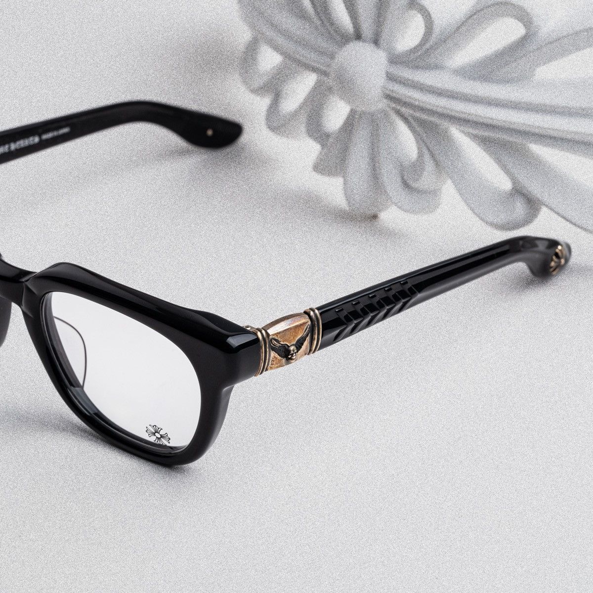 Chrome Hearts CHROME HEARTS WELL HELL YEAH BLACK GLASSES Size ONE SIZE - 3 Thumbnail