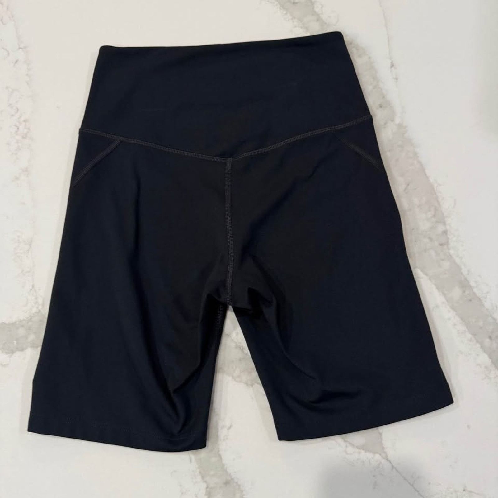 Girlfriend Collective Girlfriend Collective HighRise Bike Short Womens Small Black Size 28" / US 6 / IT 42 - 5 Thumbnail