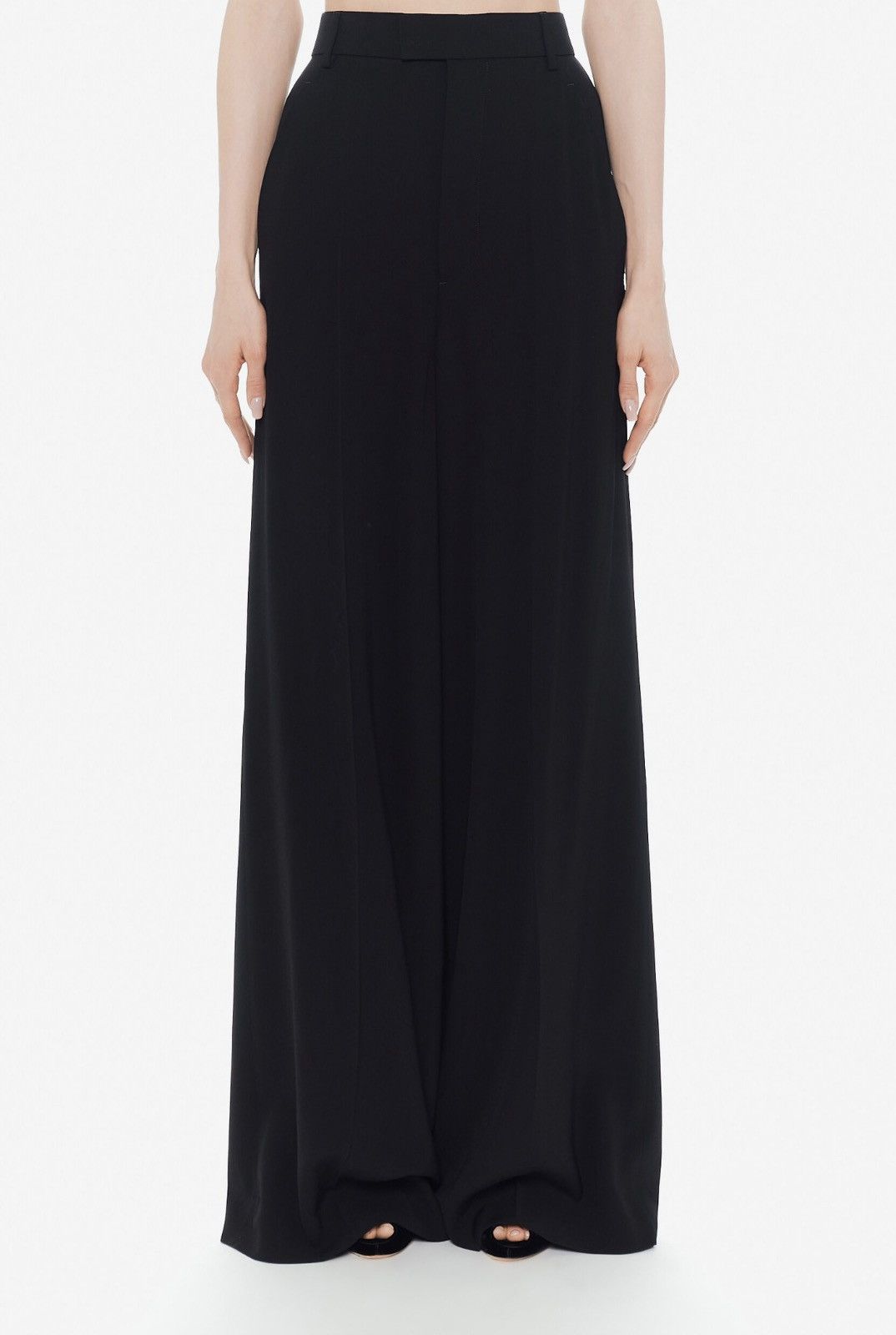 Ann Demeulemeester Last Ann Demeulemeester Ofra Wide-Leg Black Pants Size 27" / US 4 / IT 40 - 1 Thumbnail