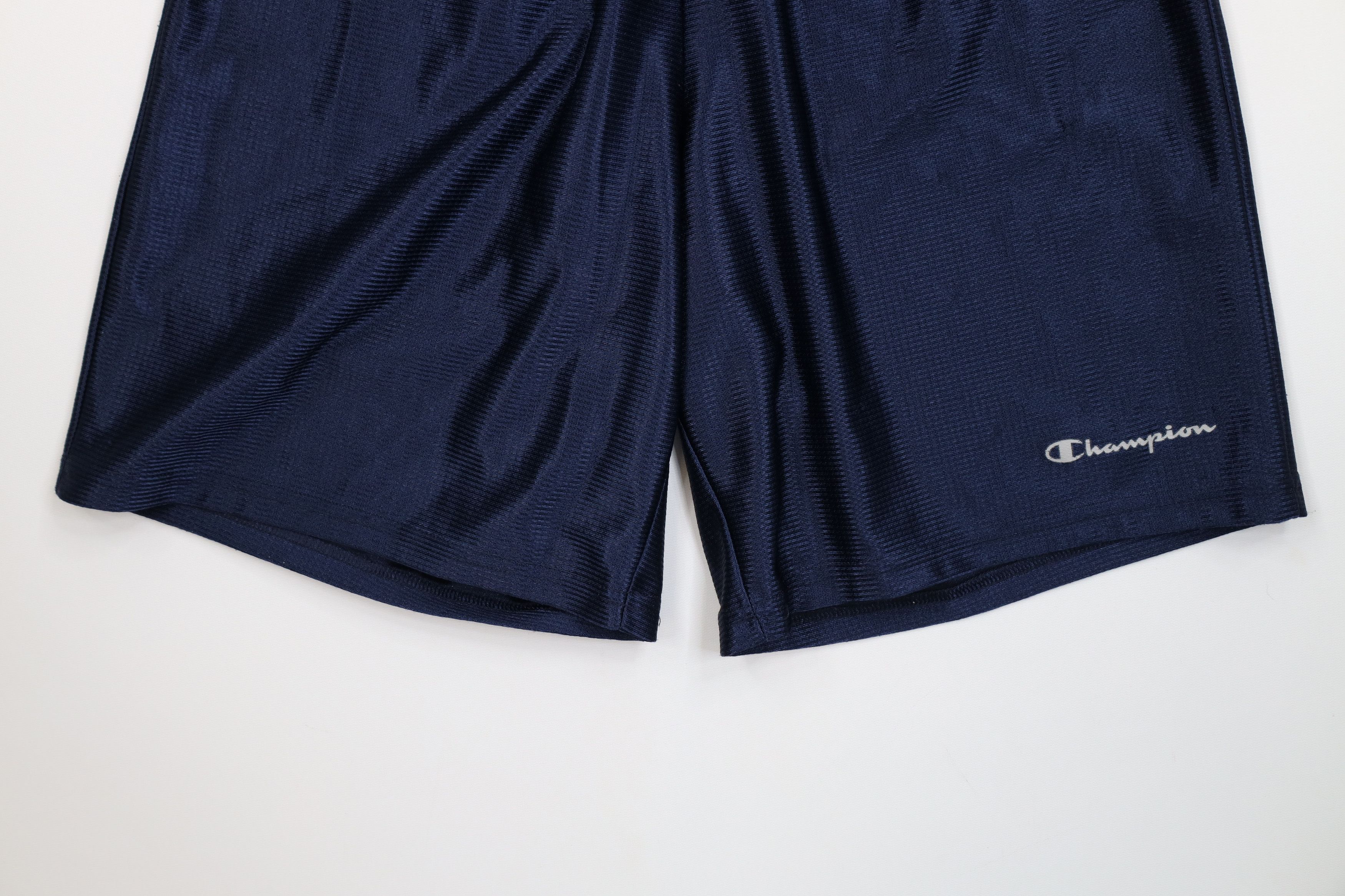 Champion Vintage 90s Y2K Champion Gym Training Basketball Shorts Blue Size US 34 / EU 50 - 4 Thumbnail