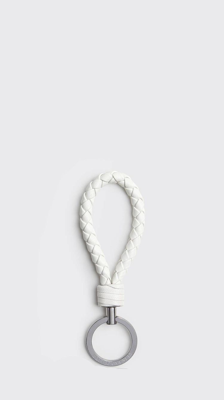 Bottega Veneta o1w1db10325 Size: OS / Keyring in White Size ONE SIZE - 1 Preview