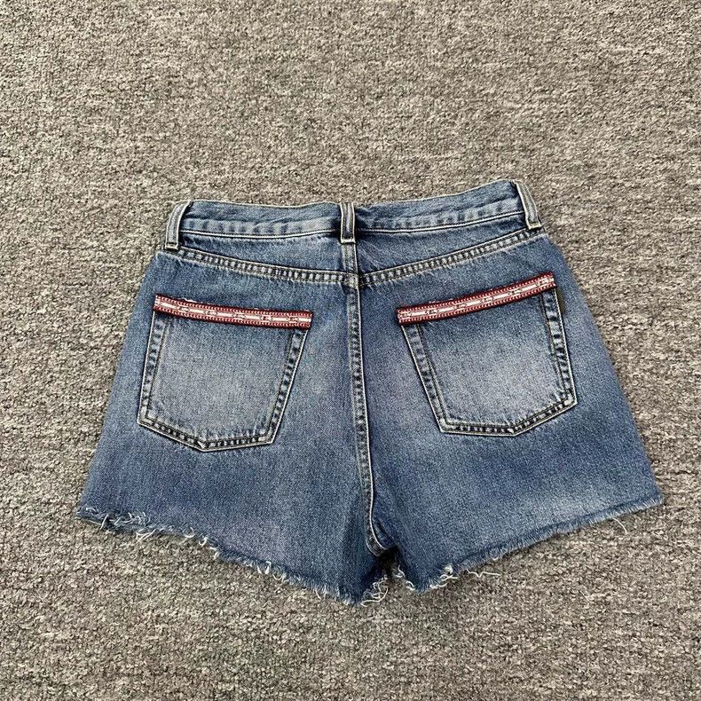 Saint Laurent Paris Saint Laurent Blue Denim Shorts for Women-2505 Size 24" / US 00 / IT 34 - 2 Thumbnail