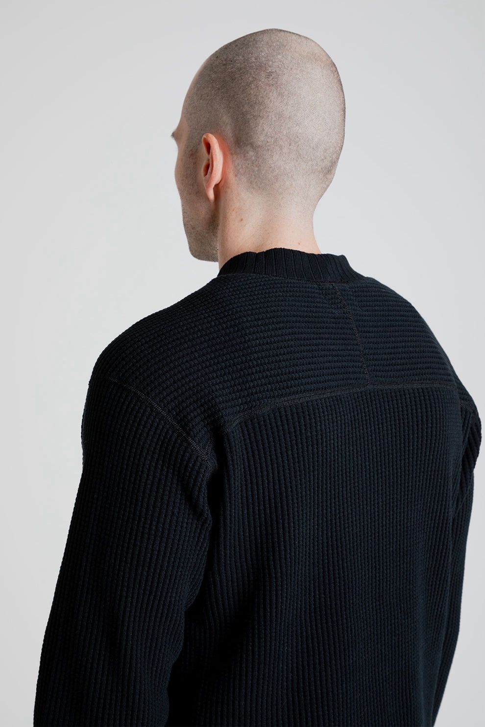 Japanese Brand Jackman waffle midneck black sweatshirt Size US M / EU 48-50 / 2 - 8 Thumbnail