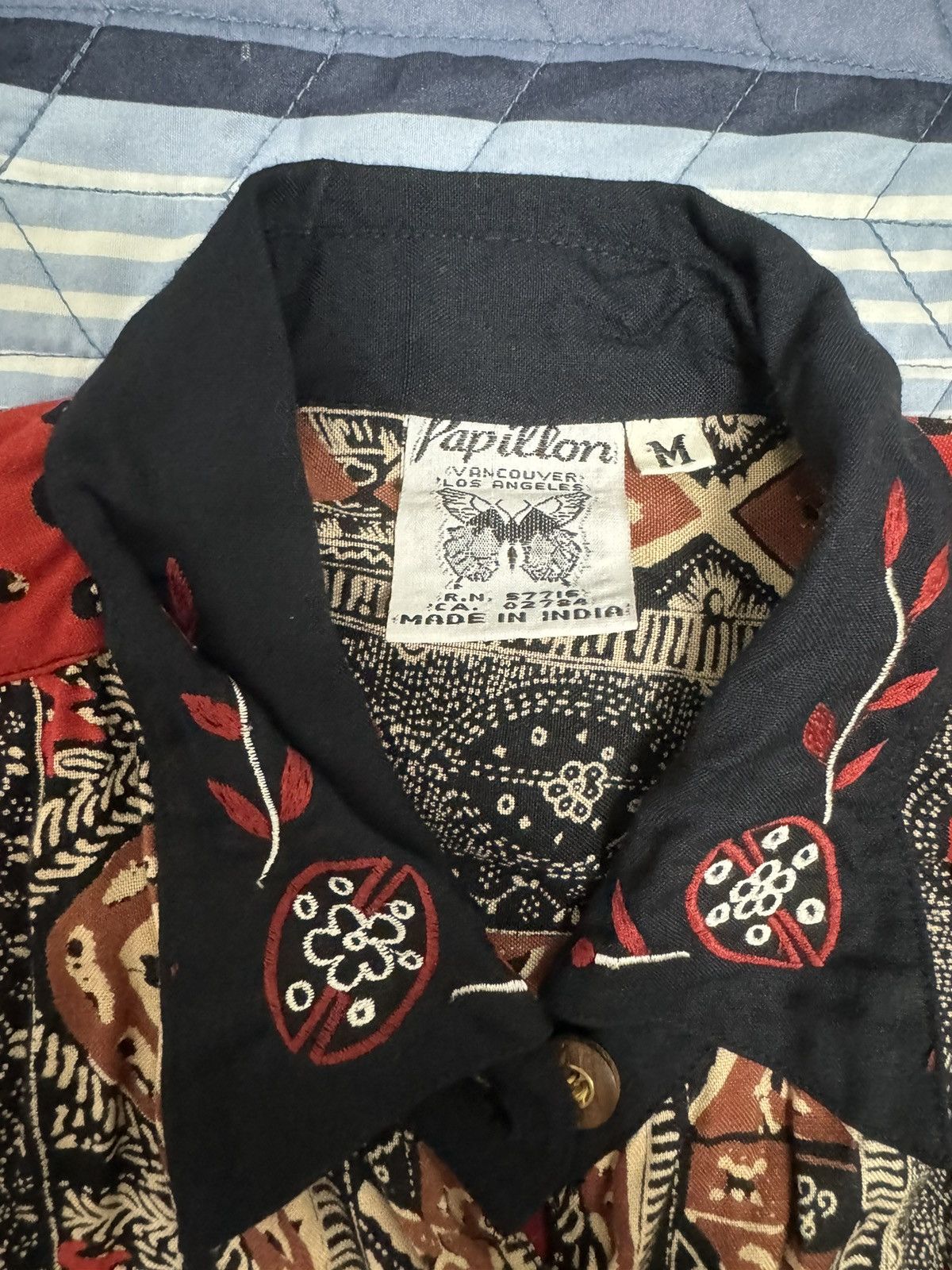 Vintage PAPILLON VANCOUVER LOS ANGELES COLLARED SHIRT SIZE MEDIUM Size M / US 6-8 / IT 42-44 - 2 Thumbnail