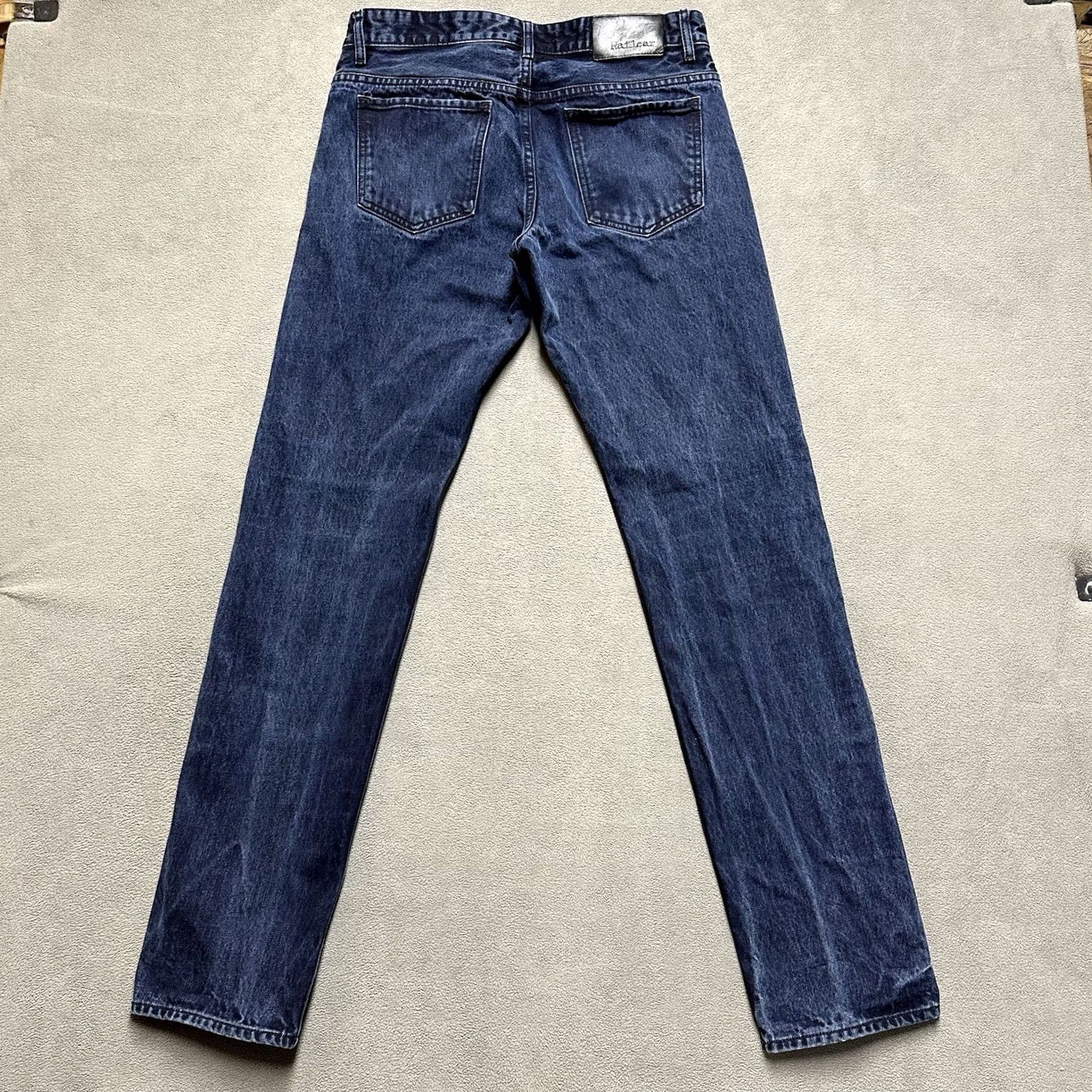 Railcar Fine Goods Railcar Fine Goods Jeans Mens Slim Fit Selvedge Denim Dark Wash Blue 32(32x32) Size US 32 / EU 48 - 3 Thumbnail