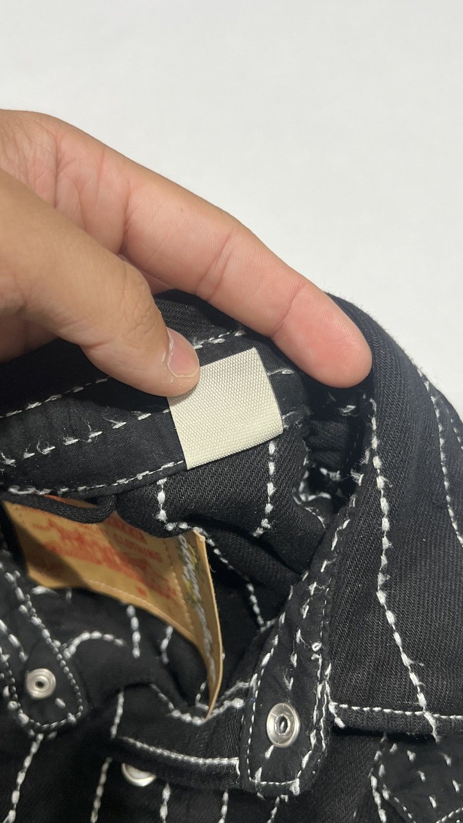 DENIM TEARS × Levi's Denim Tears Peace Patchwork Western Black Shirt Size US L / EU 52-54 / 3 - 13 Thumbnail