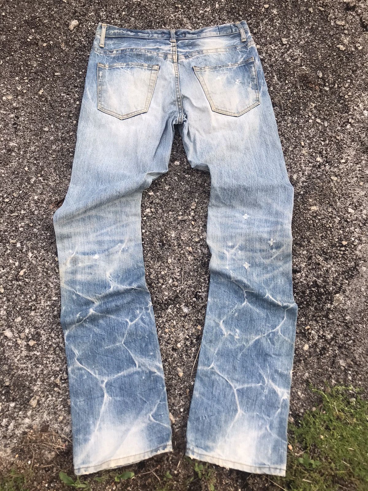 Japanese Brand Vintage Y2K Blue Way Distressed Denim pants Size US 28 / EU 44 - 2 Thumbnail