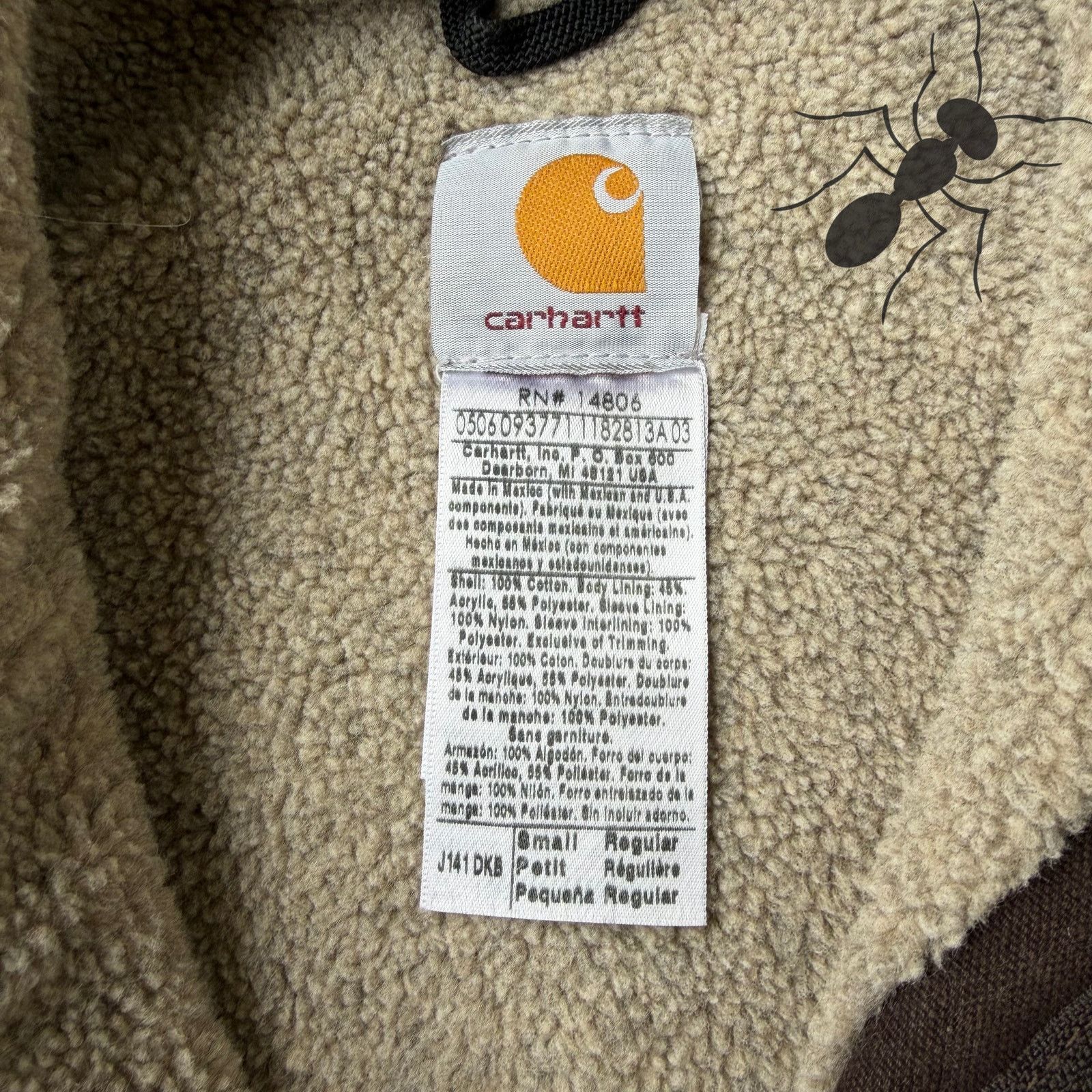 Carhartt × Vintage Carhartt J141 DKB brown Sierra work wear jacket Size US S / EU 44-46 / 1 - 5 Thumbnail