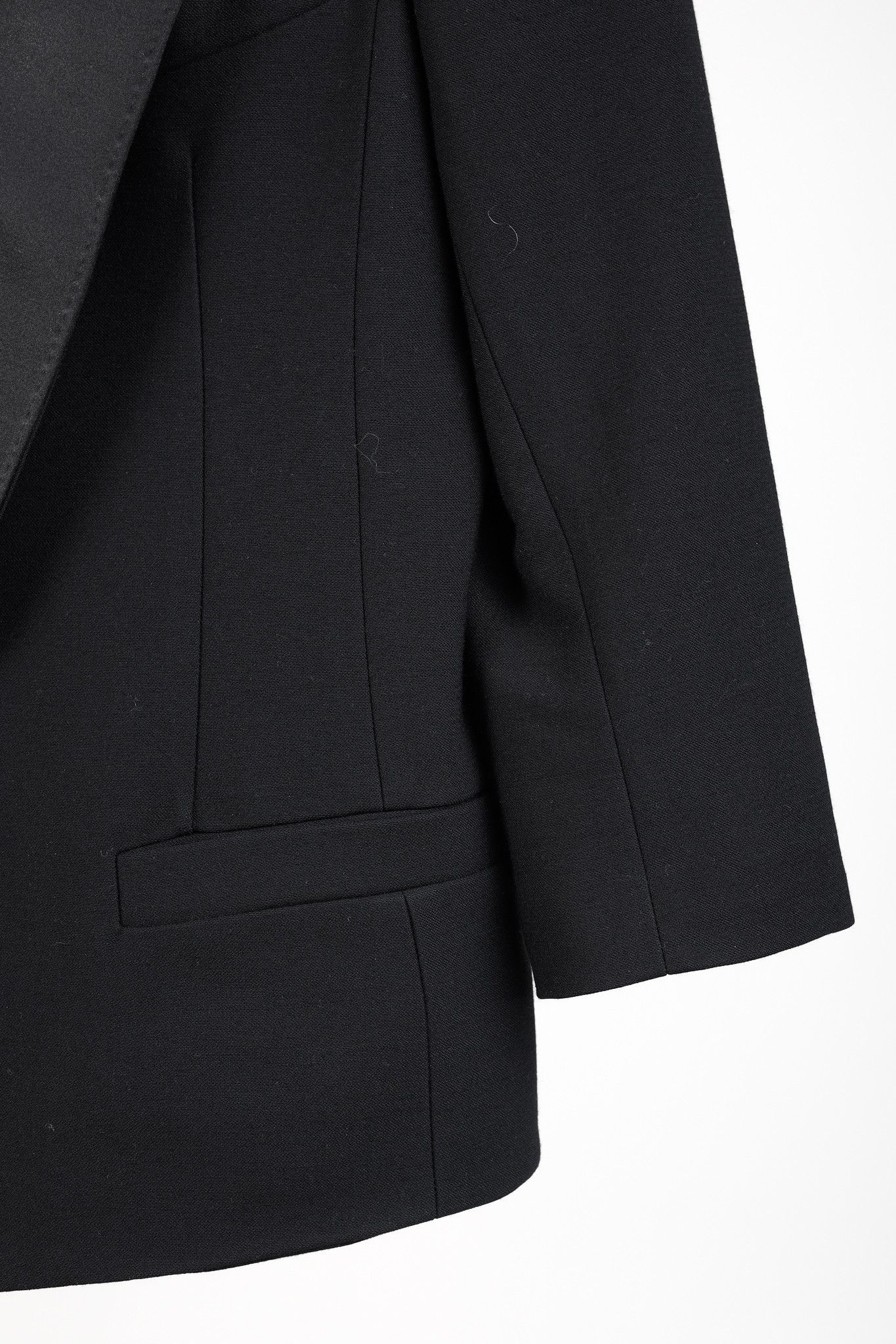 SMYTHE Smythe Tuxedo Silk Lapel Black Jacket Size L / US 10 / IT 46 - 6 Thumbnail