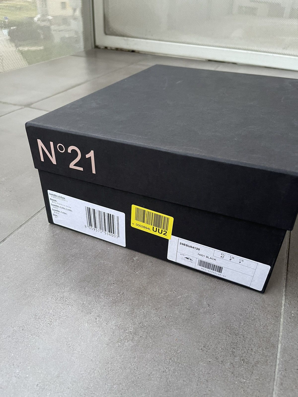 N21 !DS! SS23 N21 Billy Platform Black Slides Size US 9 / EU 42 - 23 Thumbnail
