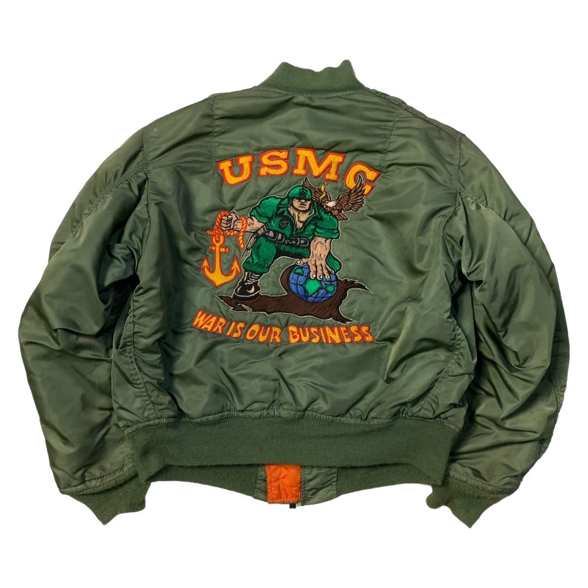 Alpha Industries USMC Embroidery Bomber Jacket