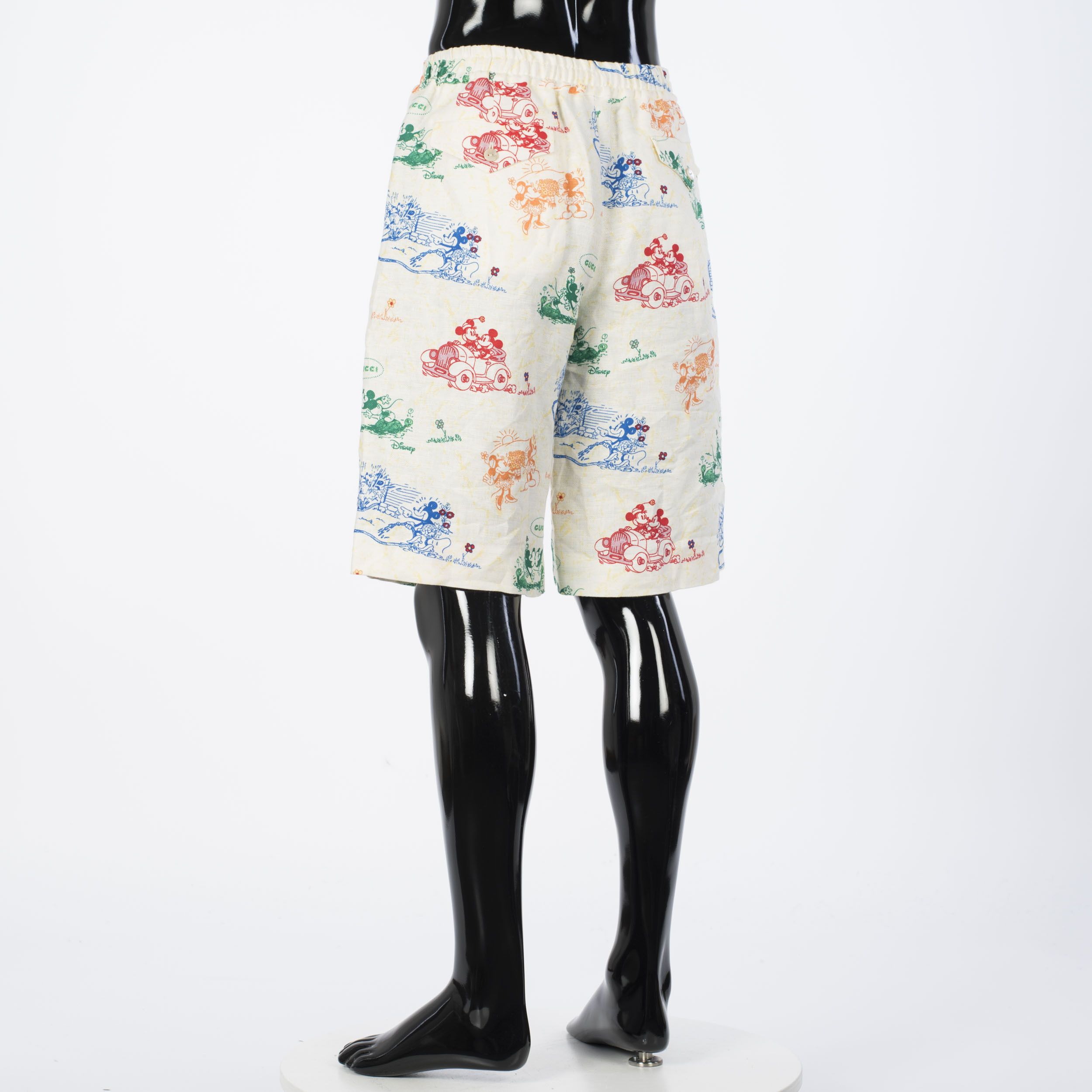 Gucci x Disney Ivory Linen Shorts Size US 32 / EU 48 - 4 Thumbnail