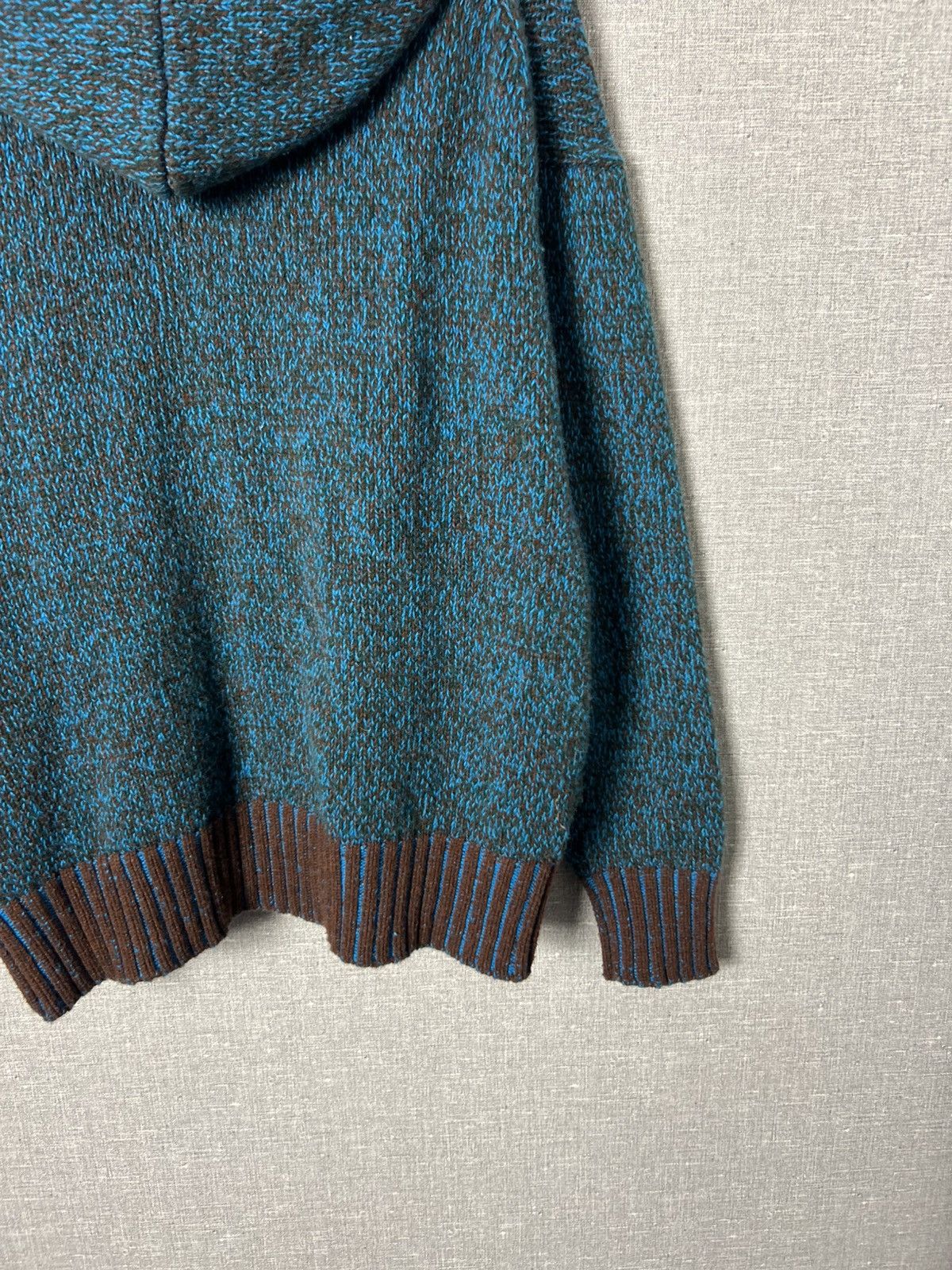 Marni × Uniqlo MARNI X UNIQLO Bi-Color Oversized Knitted Zip Hoodie Size S Size US S / EU 44-46 / 1 - 11 Thumbnail