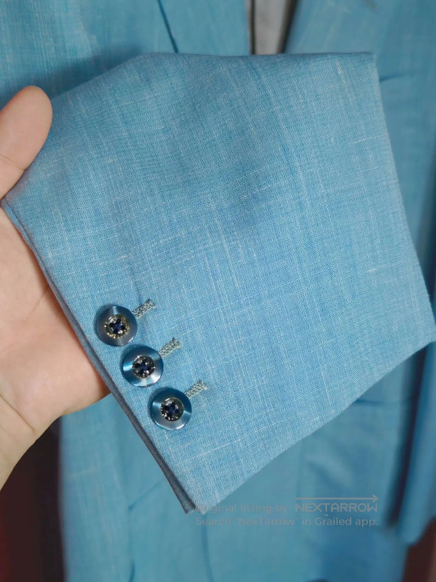 Ermenegildo Zegna Zegna Custom Lightweight Blue Suit. Size US M / EU 48-50 / 2 - 4 Thumbnail