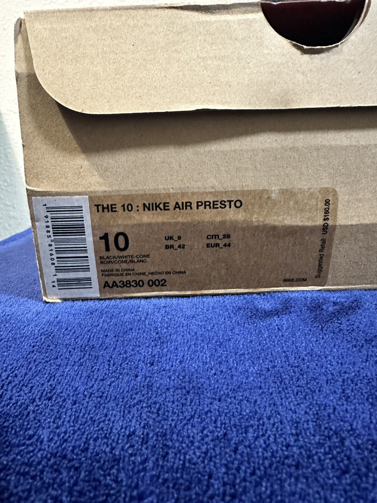 Nike × Off-White × Virgil Abloh NIKE x OFF WHITE Presto (Black) Size US 10 / EU 43 - 7 Thumbnail