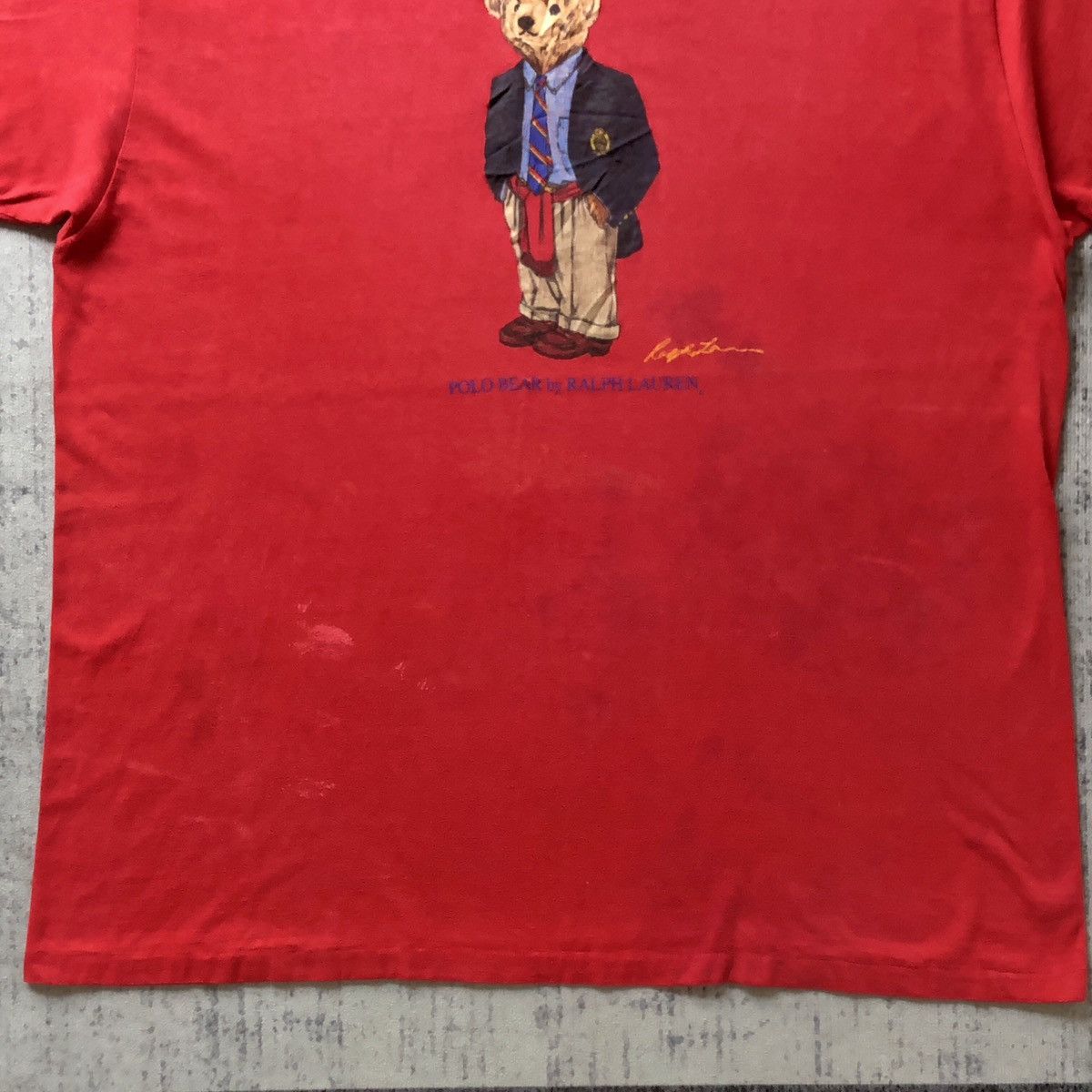 Polo Ralph Lauren Vintage 90s Polo Bear Ralph Lauren T-shirt Size US XL / EU 56 / 4 - 7 Thumbnail