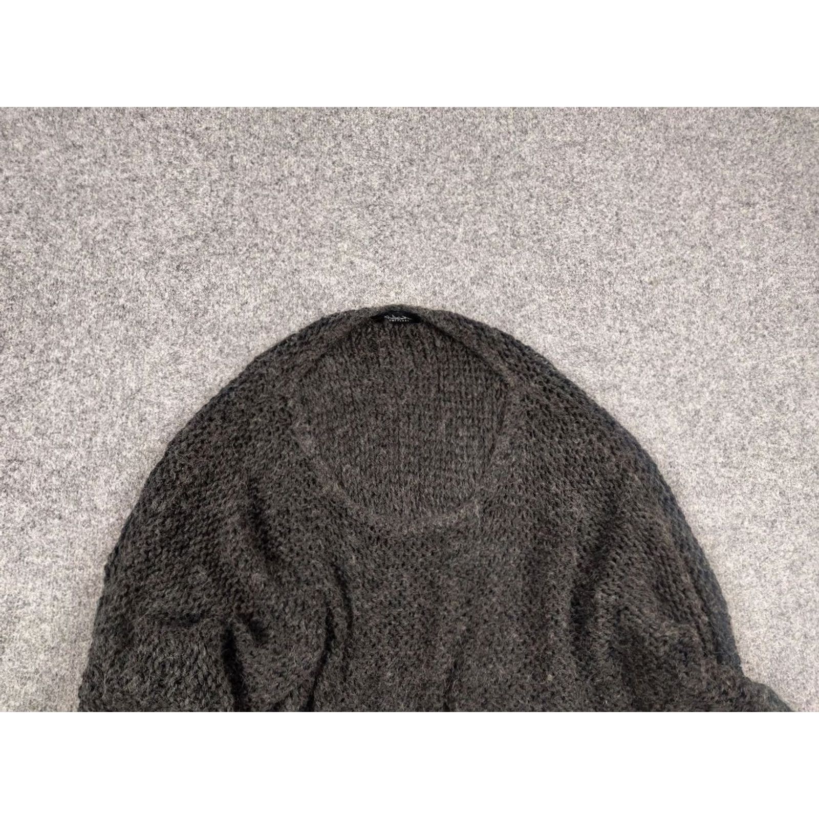 Vintage Umit unal Design oversized knit Dark Gray Wool blend cropped Sweater Size L / US 10 / IT 46 - 6 Thumbnail