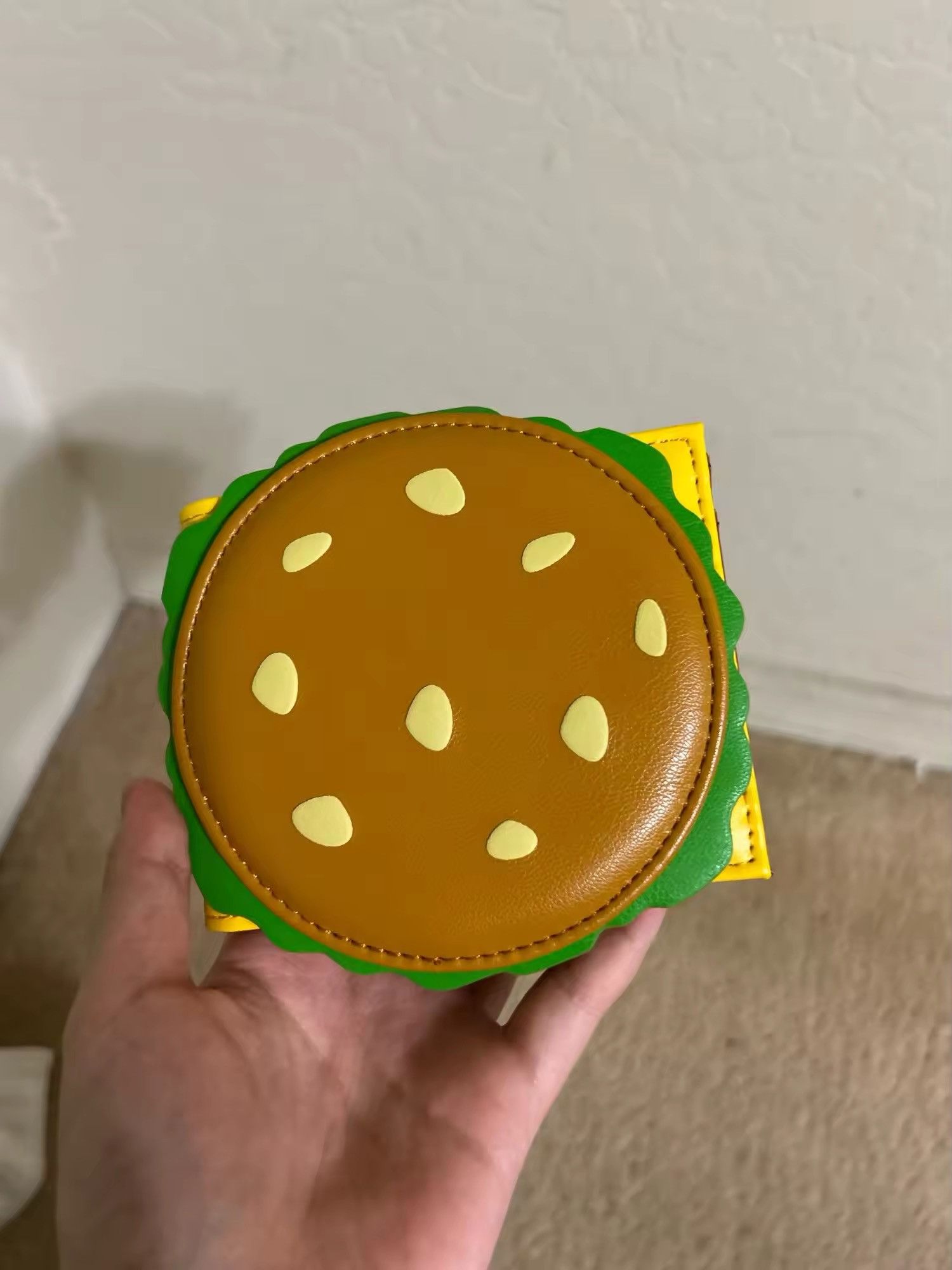 Japanese Brand × Vintage Burger Shaped PU Leather Small Wallet Size ONE SIZE - 7 Thumbnail