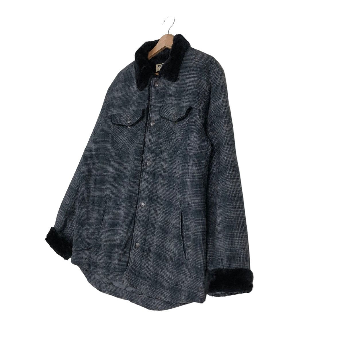 Japanese Brand × Vintage 🔥VINTAGE FLANNEL WORK SHIRT JACKET KANSAI JEANS JAPAN Size US L / EU 52-54 / 3 - 2 Thumbnail
