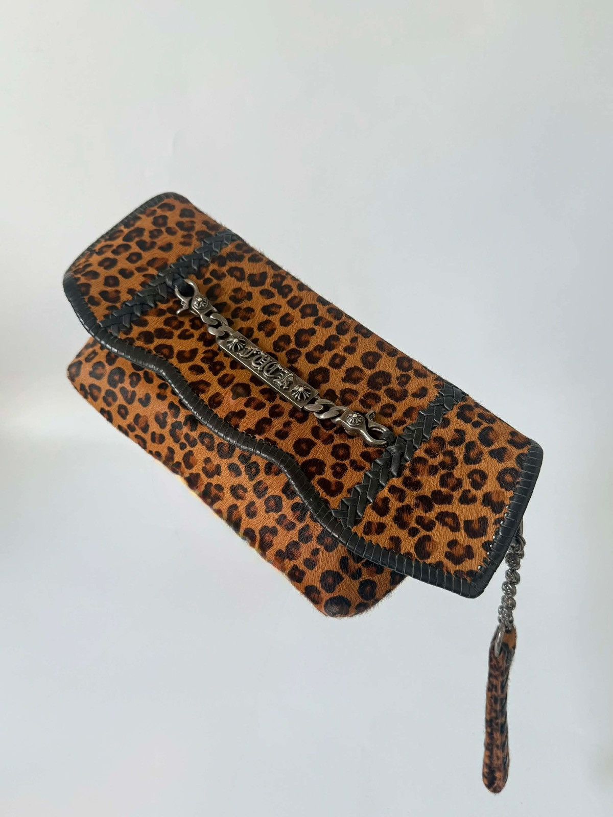 Chrome Hearts Chrome Hearts Leopard Pony Hair “Fuck you” Clutch Bag Size ONE SIZE - 1 Thumbnail