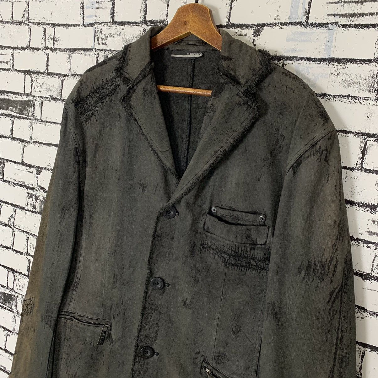 In The Attic In The Attic Trashed Washed Jacket Size US L / EU 52-54 / 3 - 4 Thumbnail
