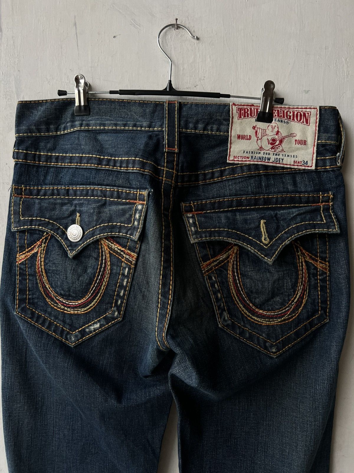 Rare × True Religion × Vintage True Religion Rainbow Joey