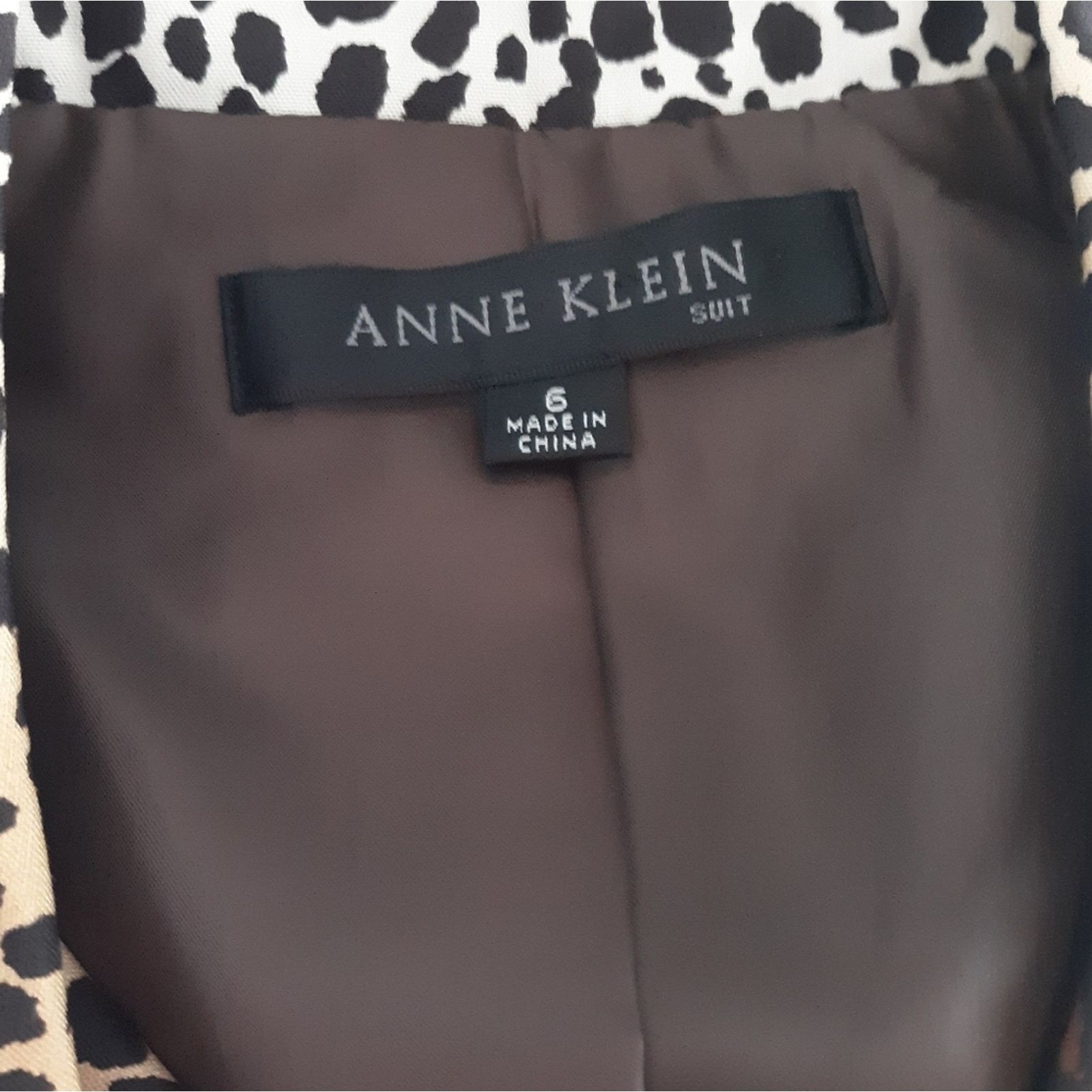 Anne Klein Anne Klein Silk Animal Print Blazer Size M / US 6-8 / IT 42-44 - 8 Thumbnail
