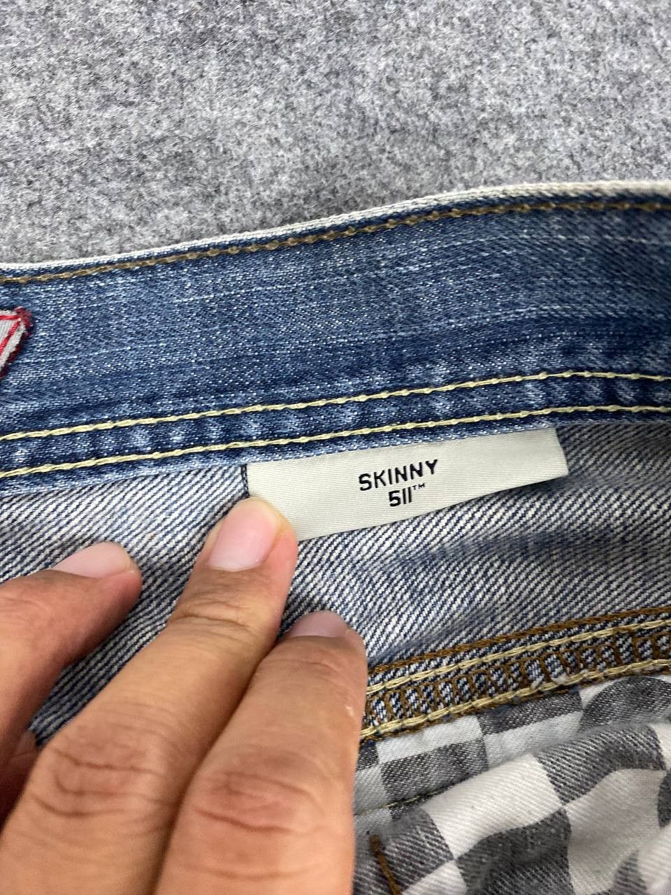 Levi's levis 511 skinny multipocket denim with checkered pocket Size US 36 / EU 52 - 16 Thumbnail