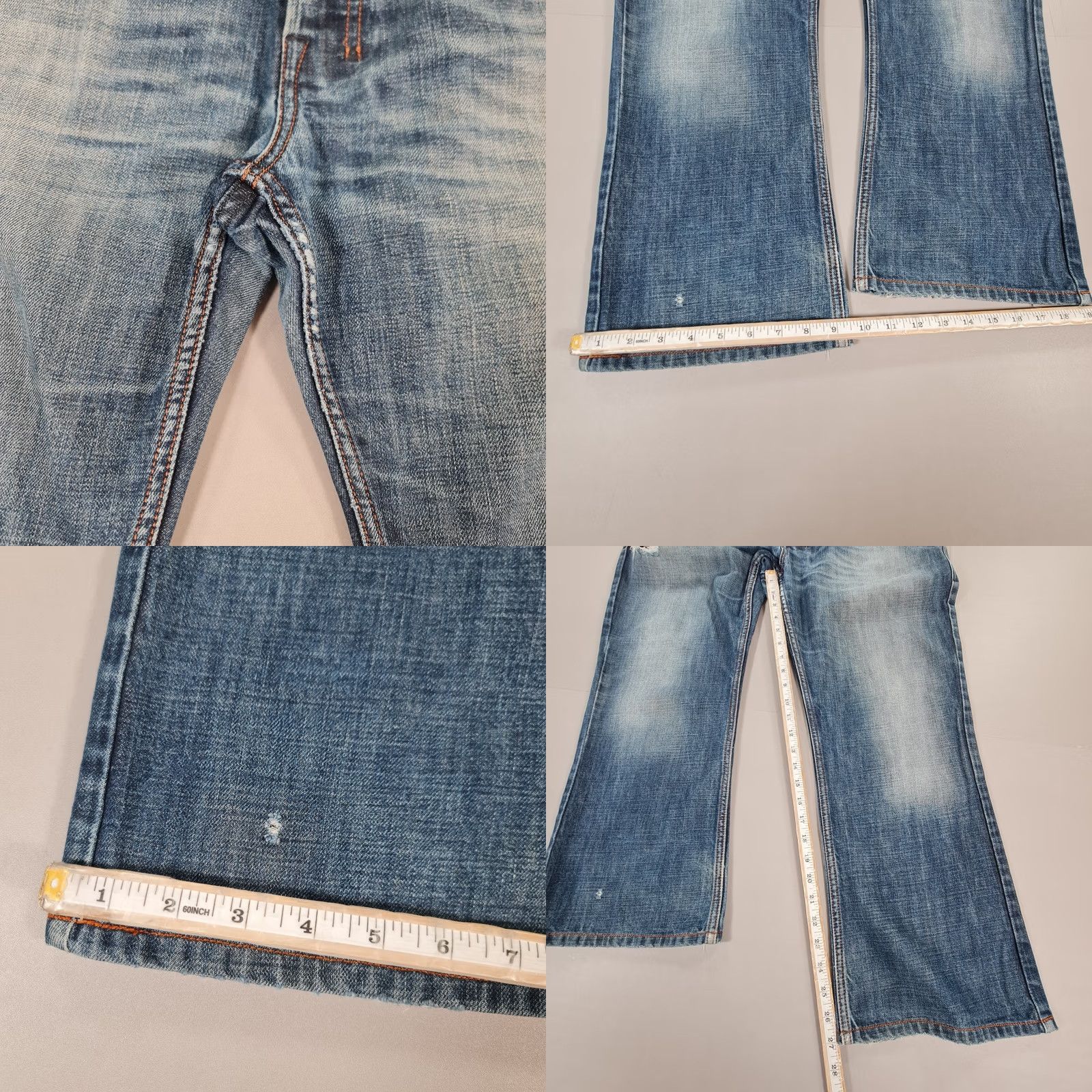 Diesel Diesel Zatiny Jeans Mens W36 L27 Blue Regular Bootcut Distressed Denim 0074W Jeans Size US 36 / EU 52 - 8 Thumbnail