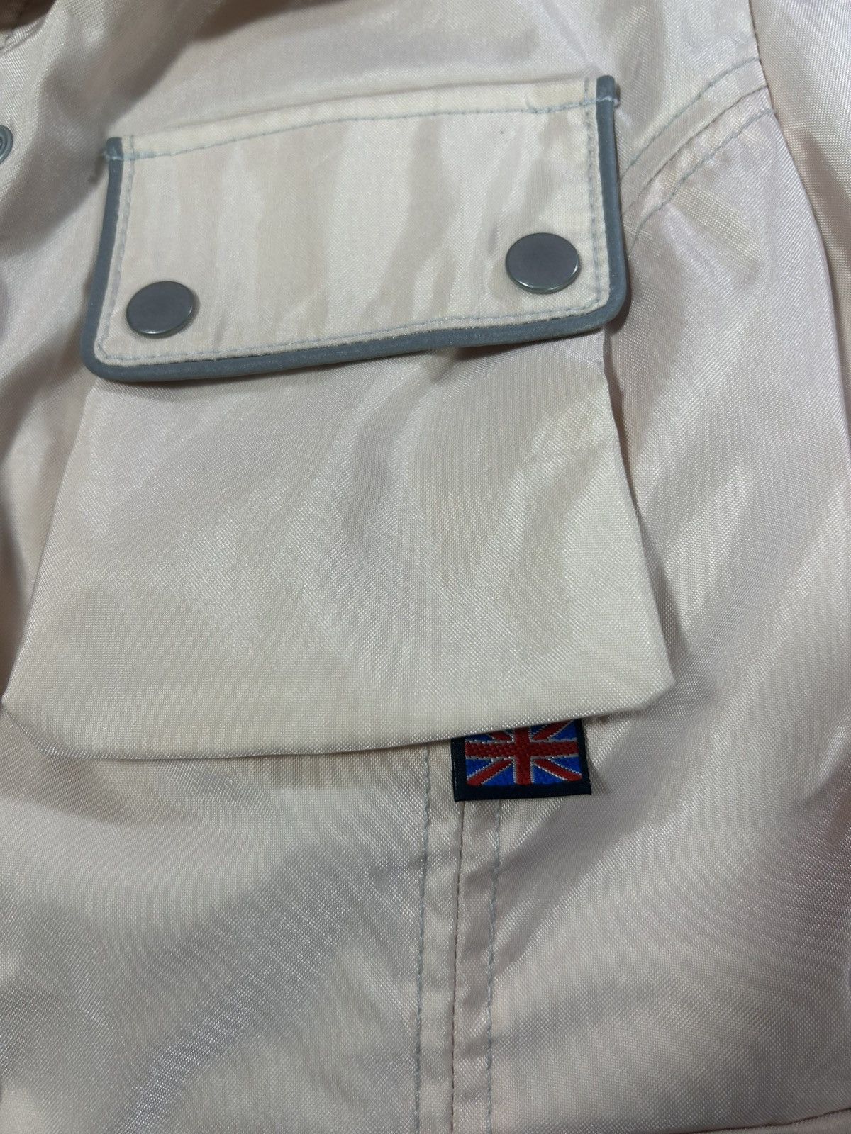 Belstaff BELSTAFF 42 uk 6 /8 LADIES PINK /PEACH LINED SATIN JACKET Size XS / US 0-2 / IT 36-38 - 2 Thumbnail