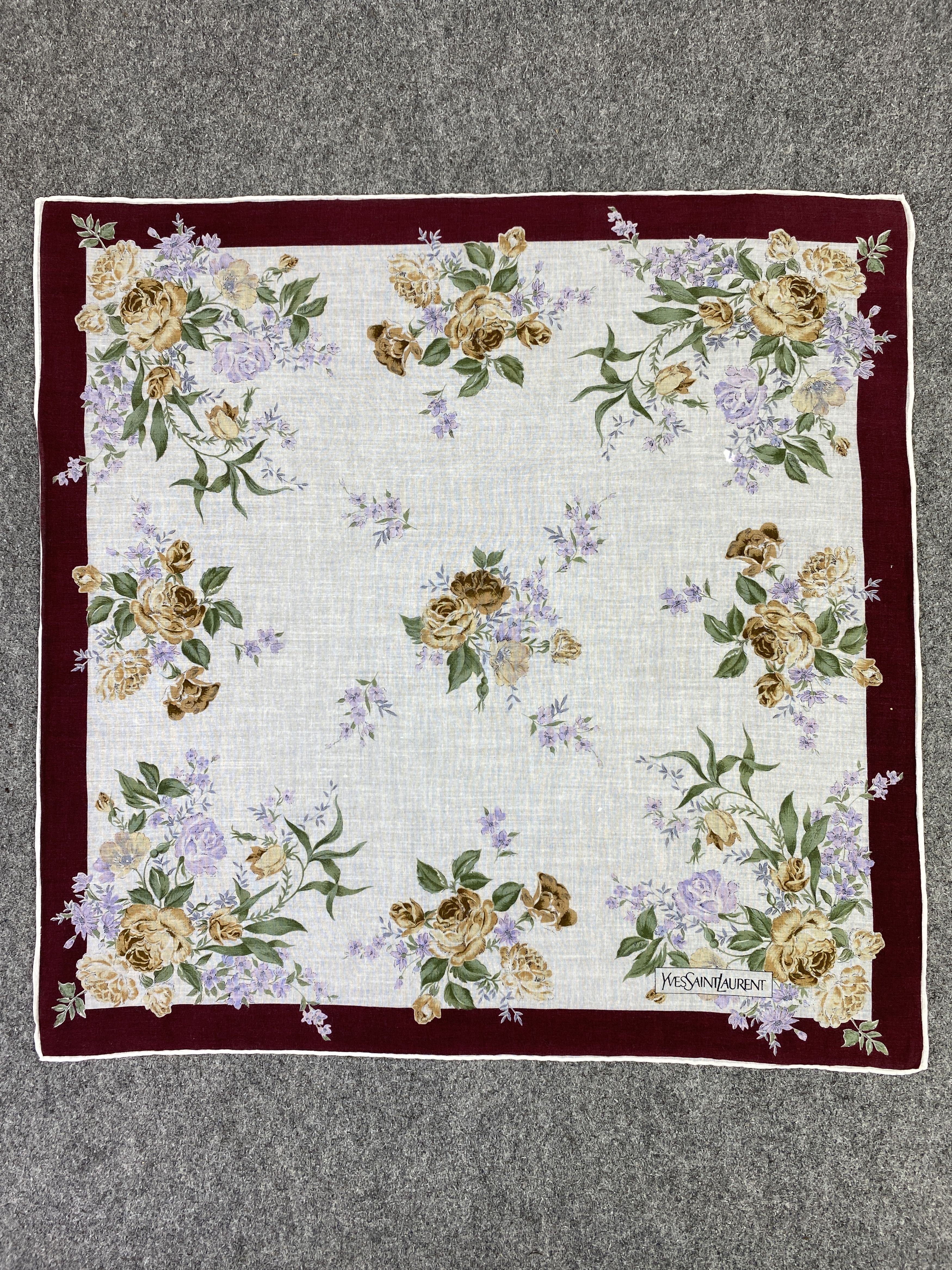 Yves Saint Laurent Yves Saint Laurent Handkerchief / Neckerchief KT0158 Size ONE SIZE - 4 Thumbnail