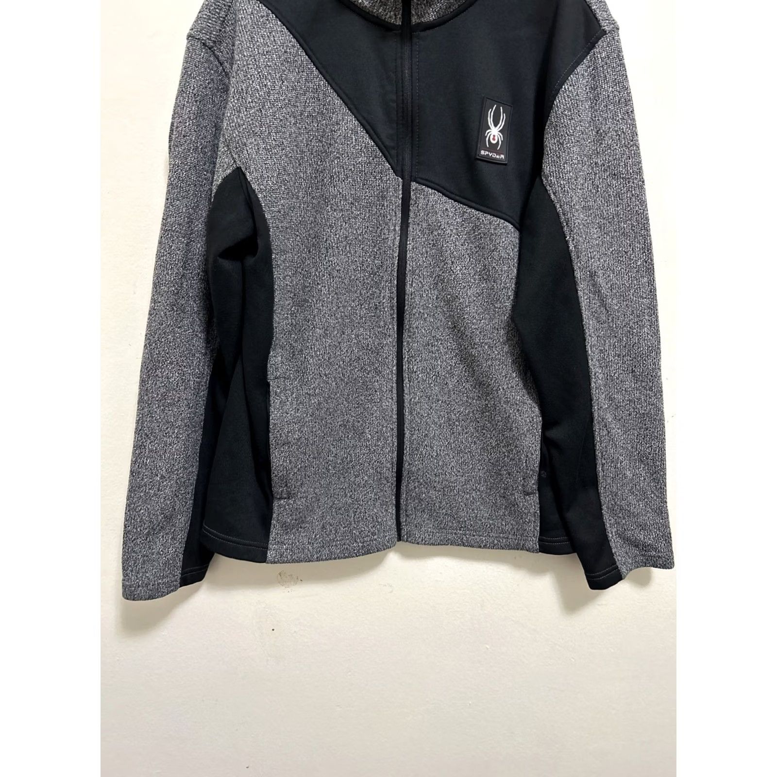 Spyder Spyder Full Zip Jacket Mens M Black Knit Polyester Lined Jacket Size US M / EU 48-50 / 2 - 3 Thumbnail