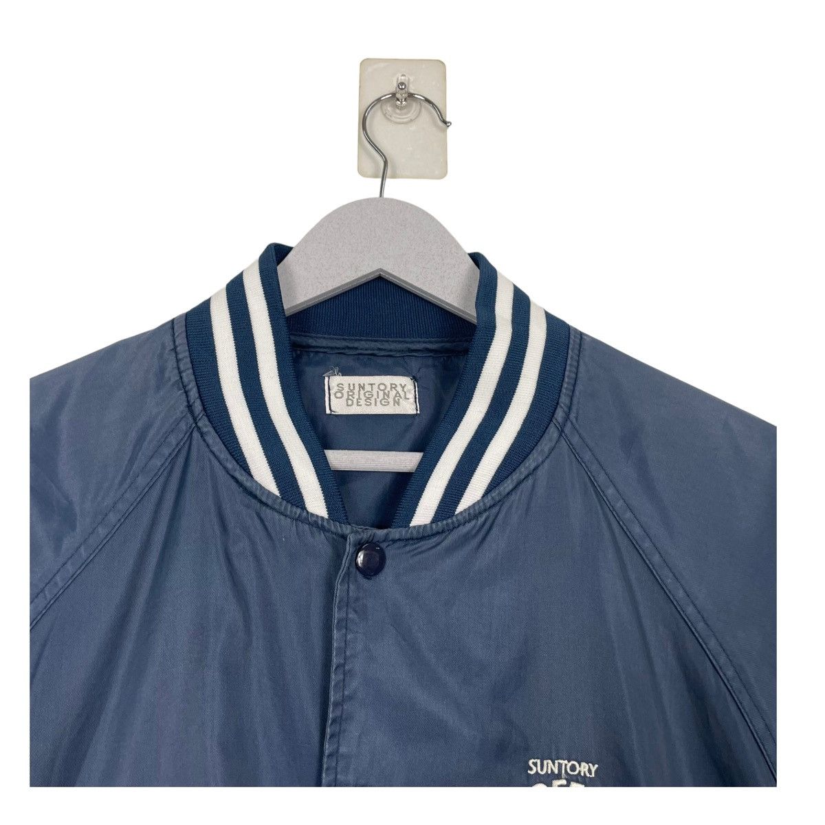 Japanese Brand × Vintage 💥VINTAGE SUNTORY BOSS SNAP VARSITY JACKET Size US L / EU 52-54 / 3 - 4 Thumbnail