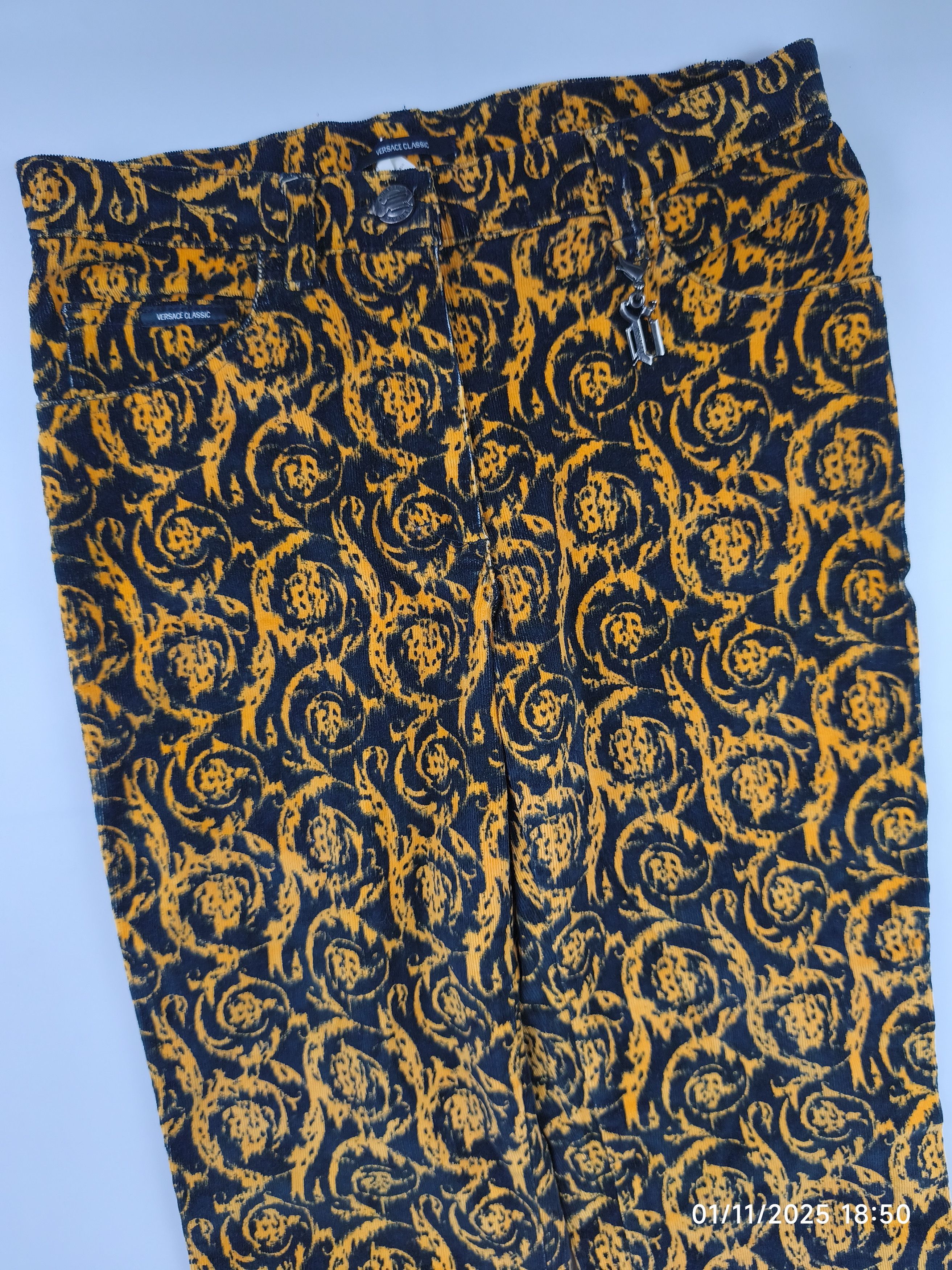 Versace Versace classic baroque pattern corduroy pants Size 28" / US 6 / IT 42 - 3 Thumbnail