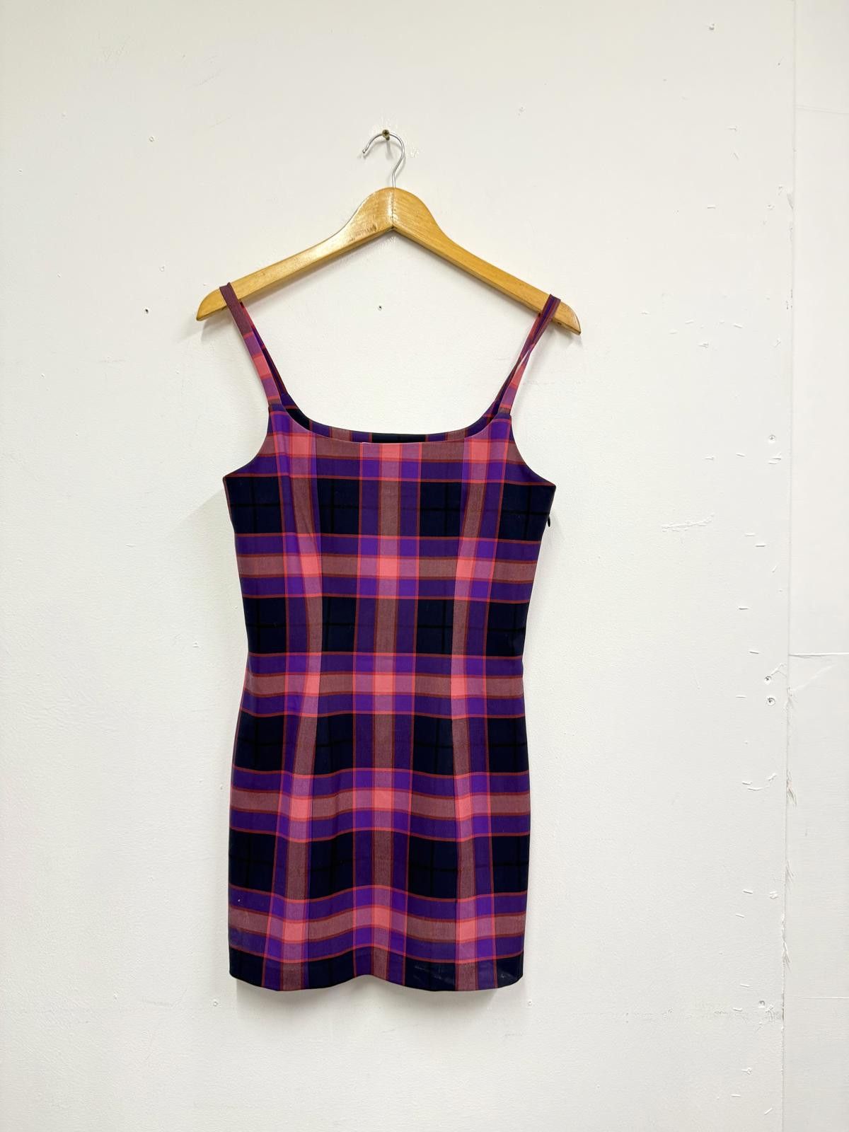 Jack Wills Jack Wills Purple and Pink Tartan Mini Dress UK 10 / US 6 Size M / US 6-8 / IT 42-44 - 1 Thumbnail