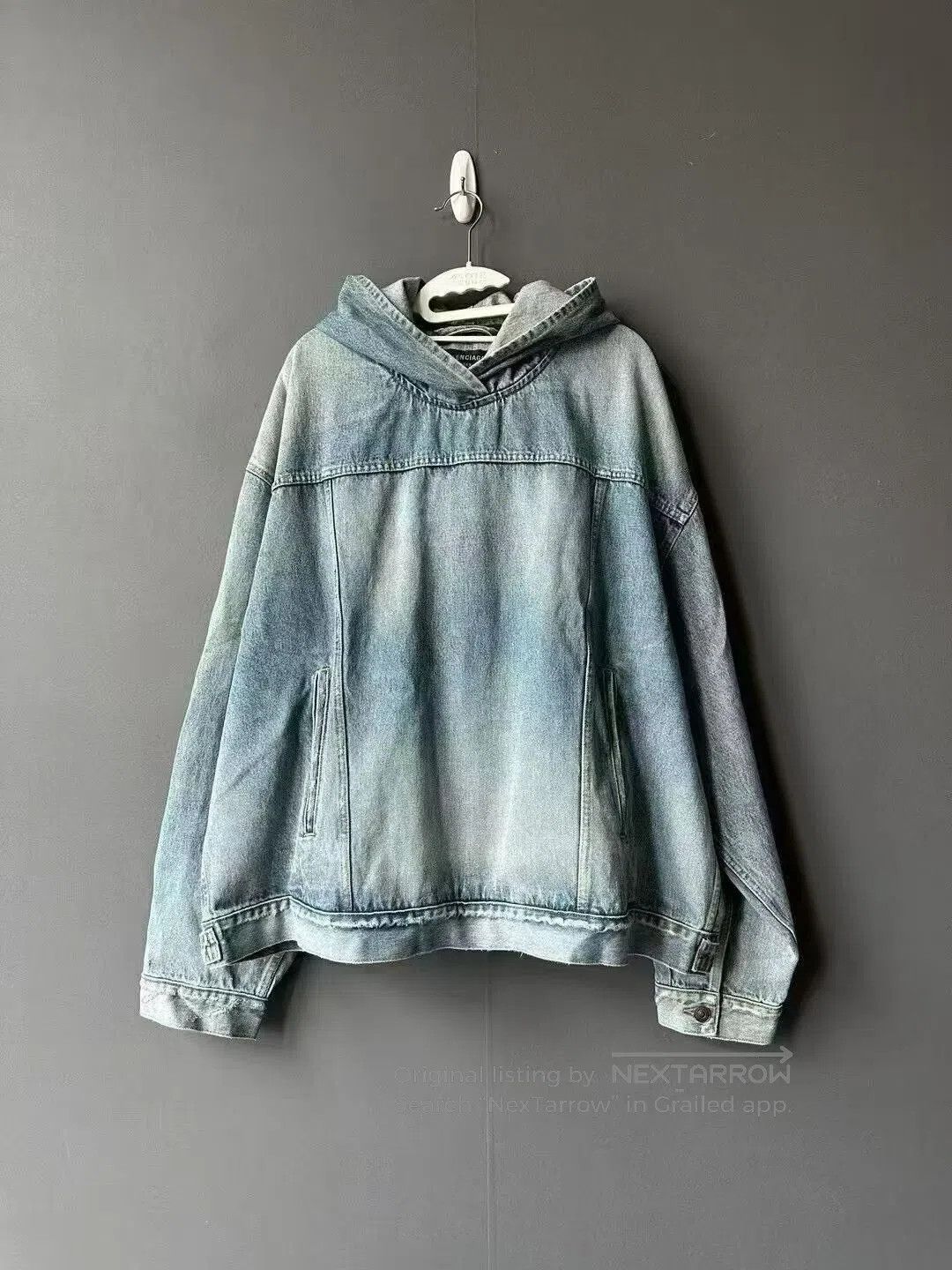 Balenciaga Balenciaga Denim Hoodie. Size US M / EU 48-50 / 2 - 1 Thumbnail