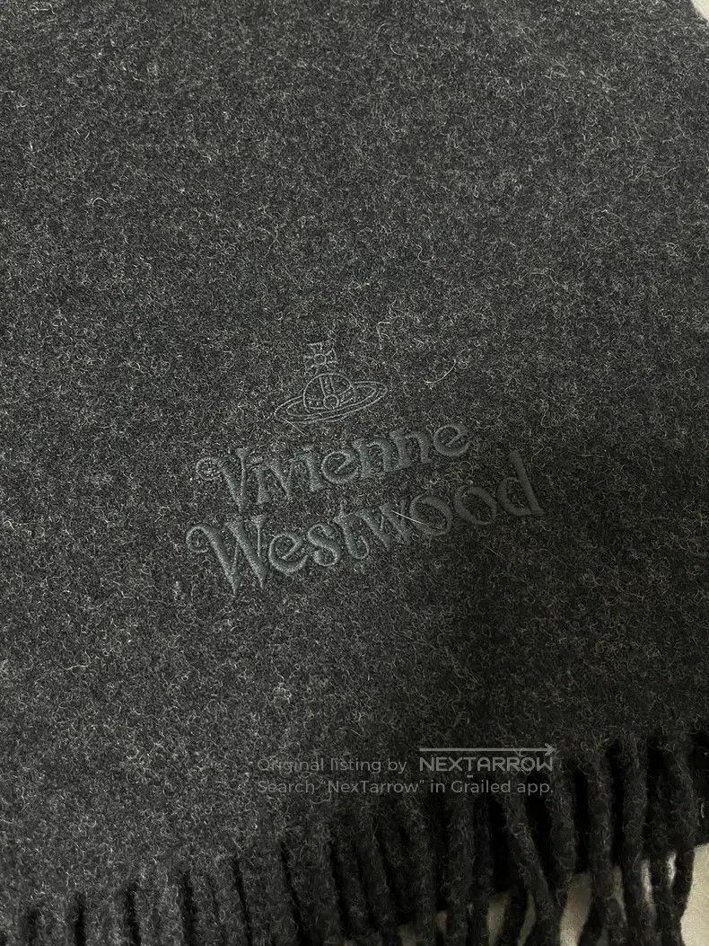 Vivienne Westwood Vivienne Westwood size 176*30cm Gray Classic Scarf Size ONE SIZE - 2 Thumbnail