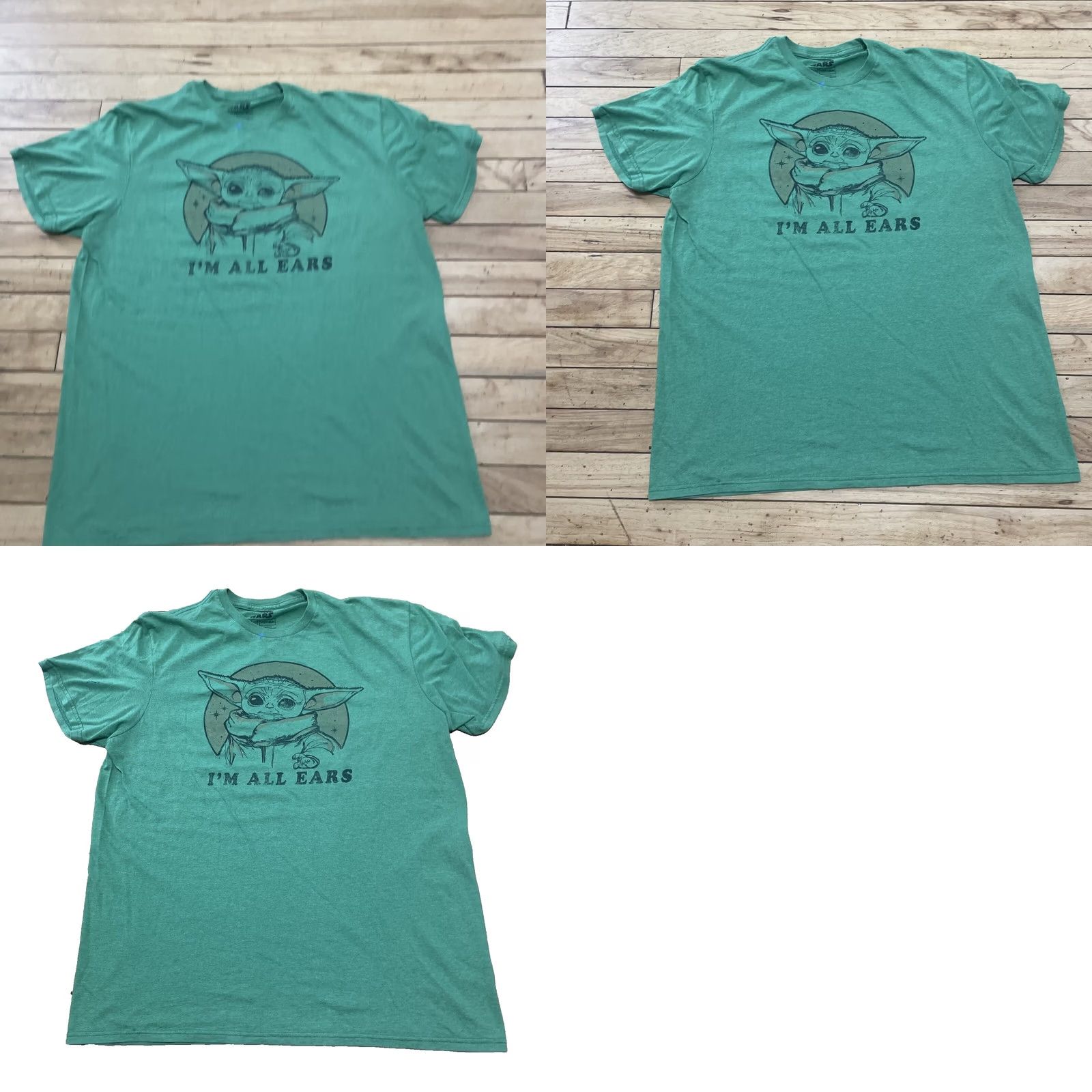 Star Wars Fifth Sun Star Wars Yoda Shirt Men L Green I'm All Ears Funny Graphic Tee Paint Size US L / EU 52-54 / 3 - 10 Thumbnail