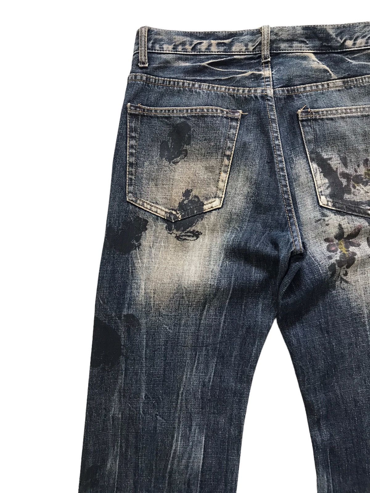 Takeo Kikuchi Takeo Kikuchi Yakuza Yanki Painted Art Denim Jeans Size US 32 / EU 48 - 11 Thumbnail
