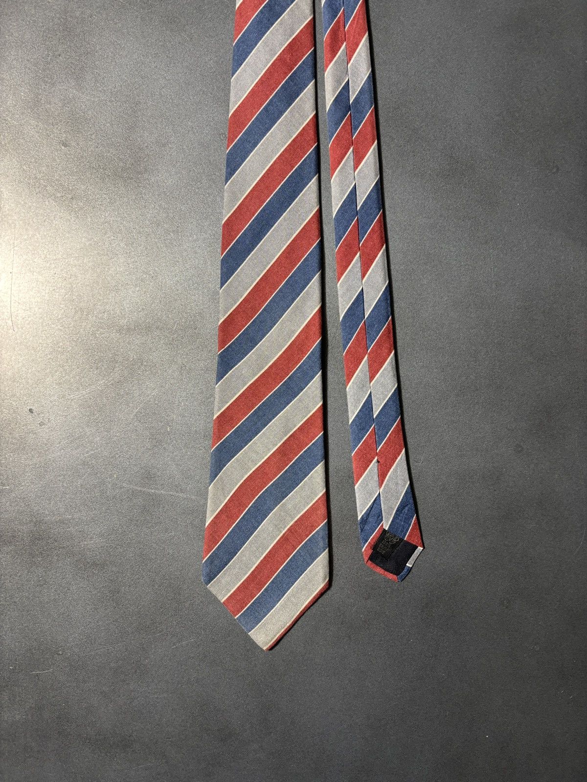 Lanvin Vintage Lanvin Tie 1970s Silk Necktie Striped Paris 1960s Size ONE SIZE - 13 Thumbnail