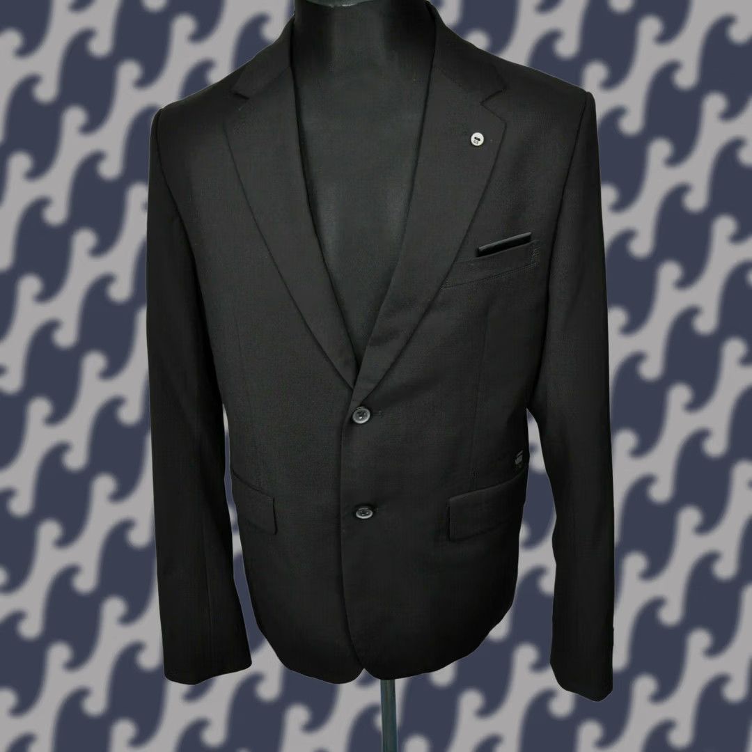 G-Star G-Star RAW Correct RTC Blazer 2 Blazer Mens Black 52 Size 52R - 1 Thumbnail