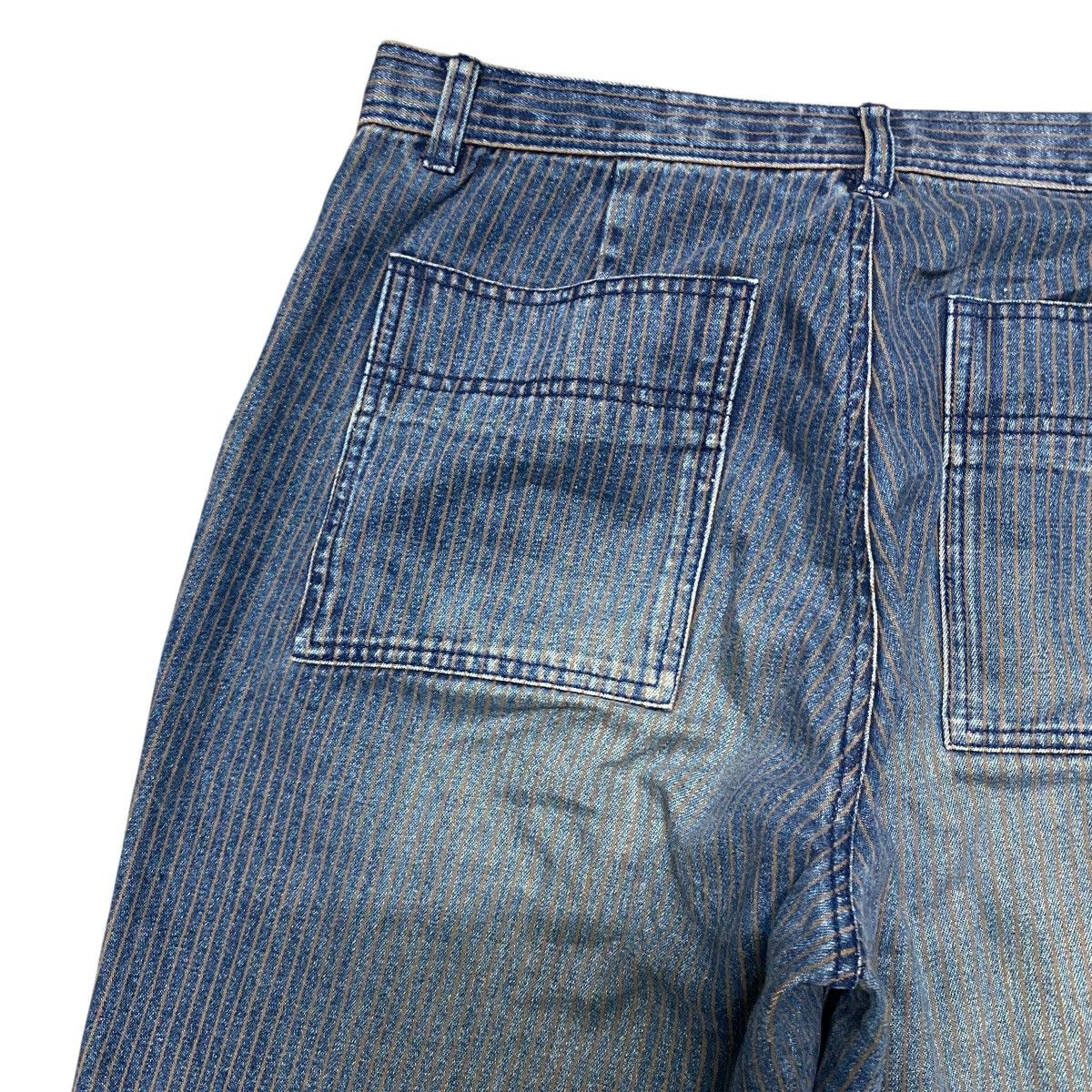 Comme Ca Ism × Japanese Brand COMME CA ISM Denim Hickory Flare Pants Size US 32 / EU 48 - 11 Thumbnail