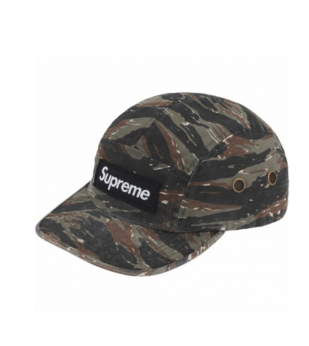 Supreme Supreme Military Camp Cap SS24 Olive Tiger Camo | Grailed