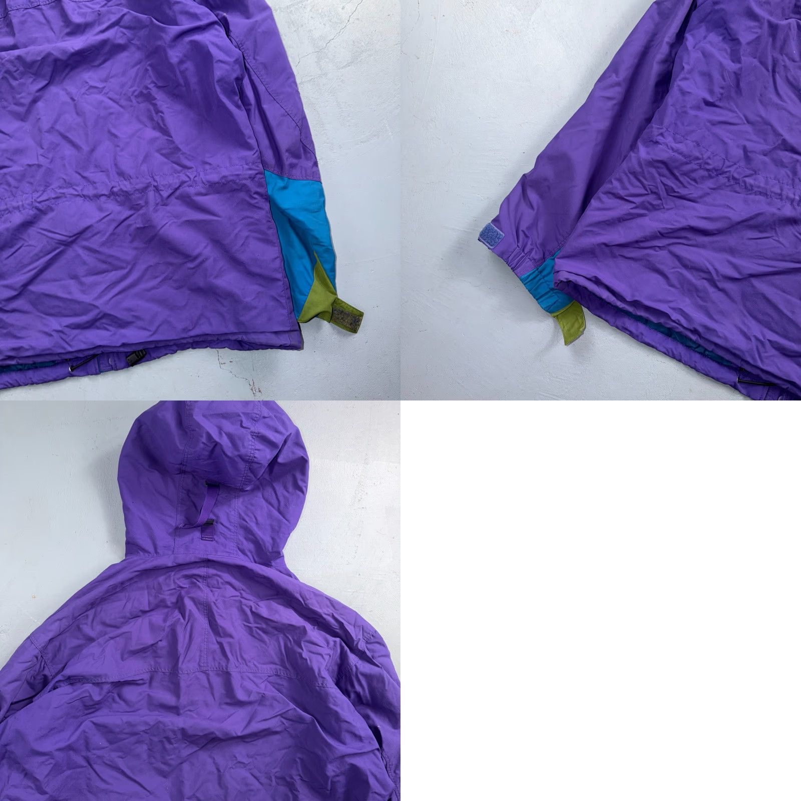 Patagonia VINTAGE Patagonia Hooded Jacket Mens L Purple Windbreaker 90s Rain Parka Zip Size US L / EU 52-54 / 3 - 10 Thumbnail